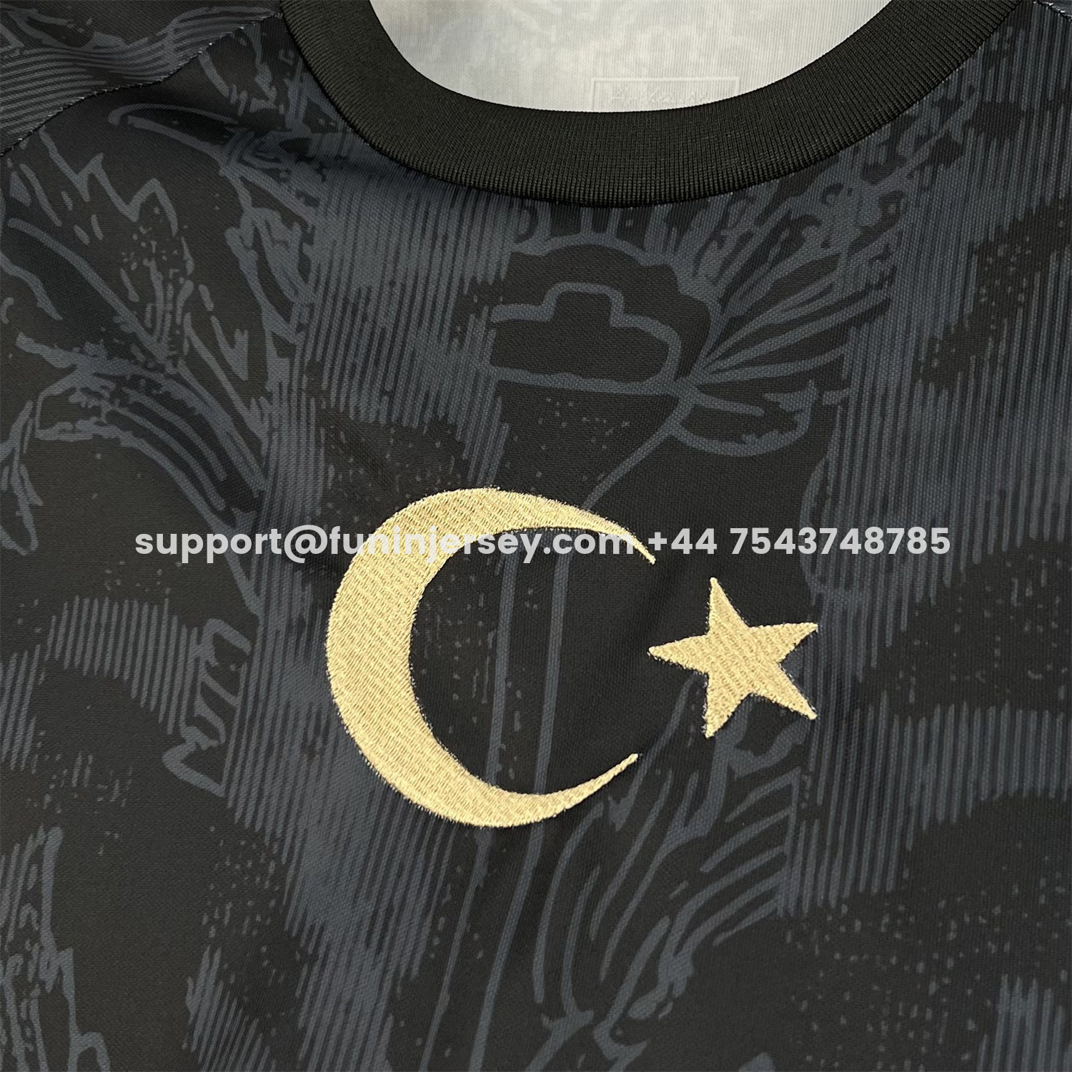 Funinjersey-Turkey 2026 Black With Subtle Patterns Special Edition Jersey - Fans Version