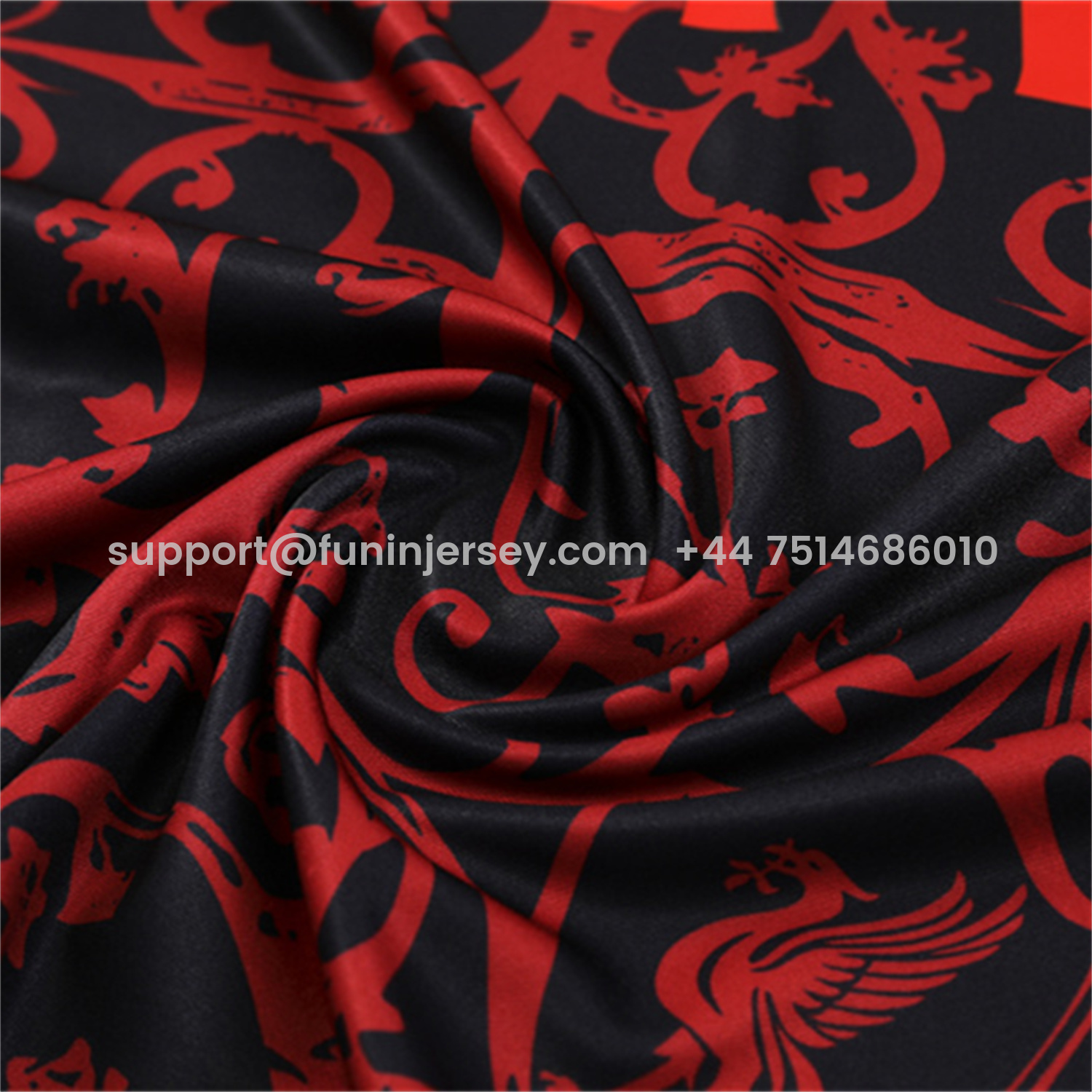 Funinjersey-Liver.pool 25-26 Kids Long Sleeve Training Set - Red Camouflage Top & Blsck Pants