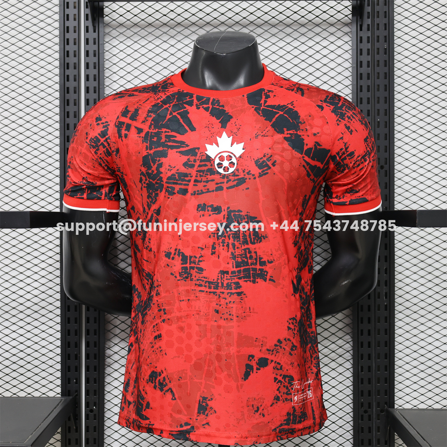 Funinjersey-Canada 2026 Red With Black Special Jersey - Player Version