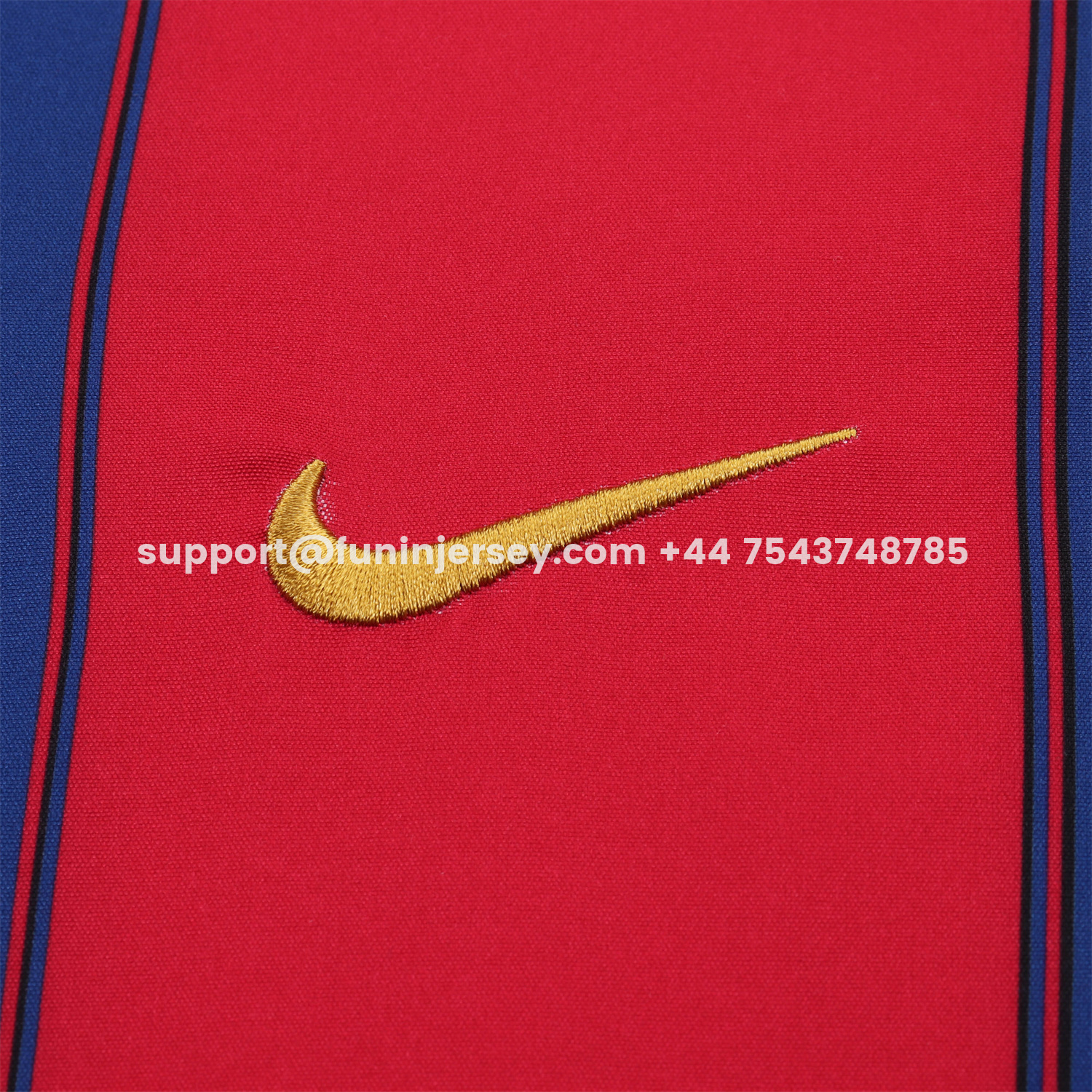 Funinjersey-Retro Barcelona 2003-04 Home Kids Kit