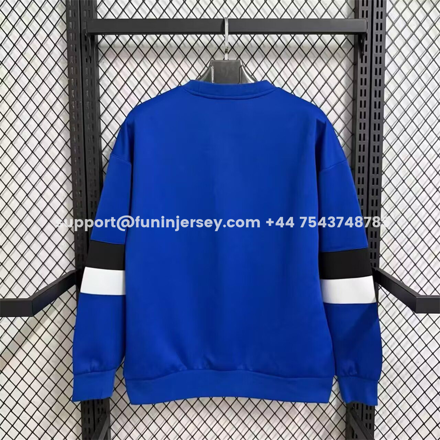 Funinjersey-Inter Milan Blue And White Unisex Pullover Hoodieullover Hoodie