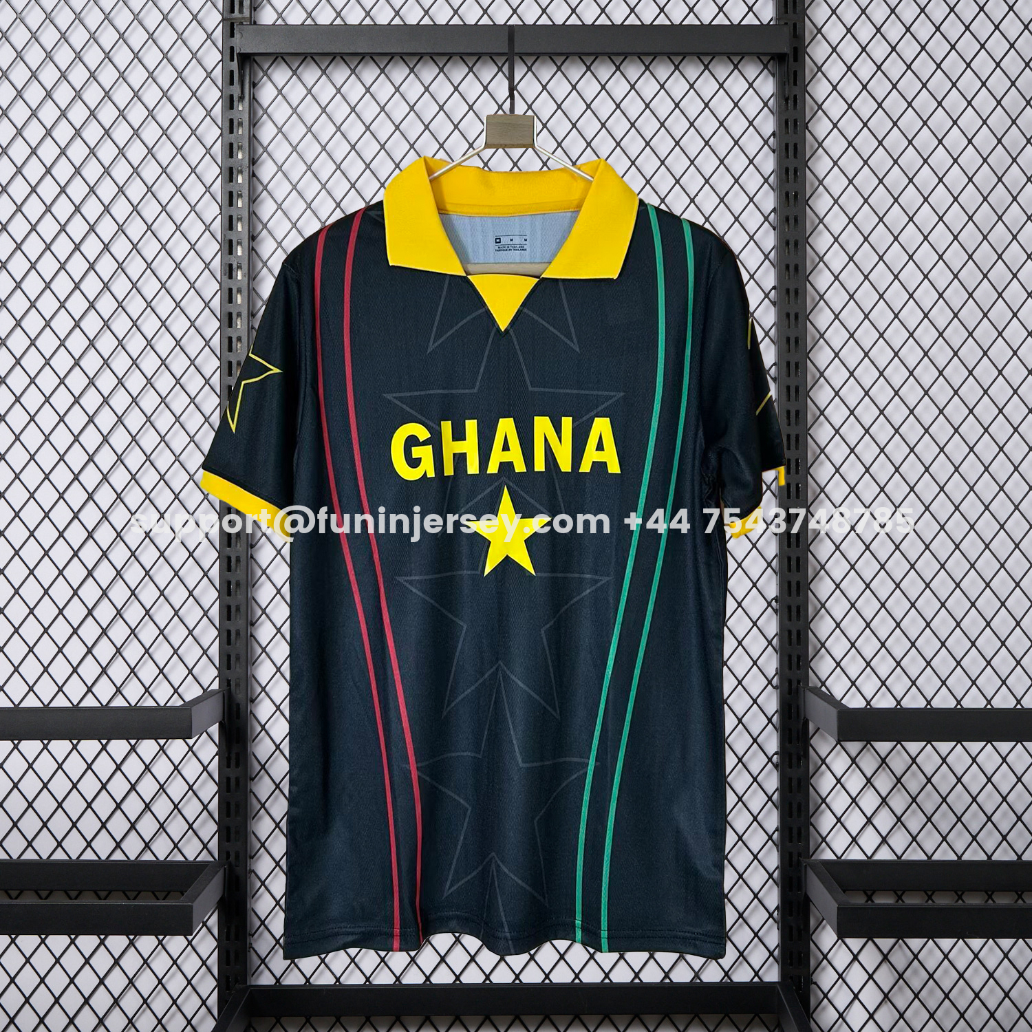 Funinjersey-Ghana 2026 Yellow Star Black Special Jersey - Fans Version