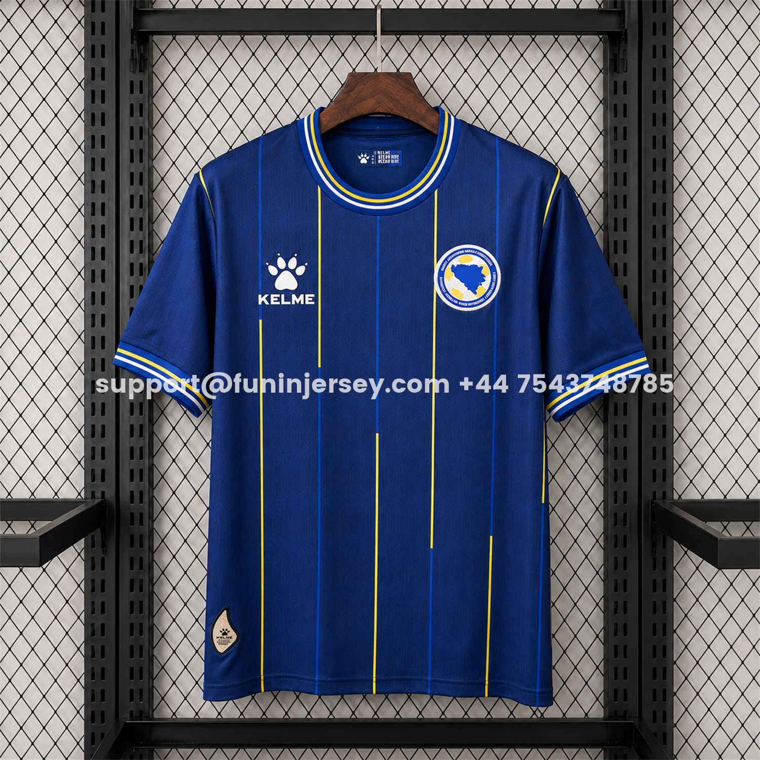 Funinjersey-Bosnia and Herzegovina 2026 Home Blue Jersey - Fans Version