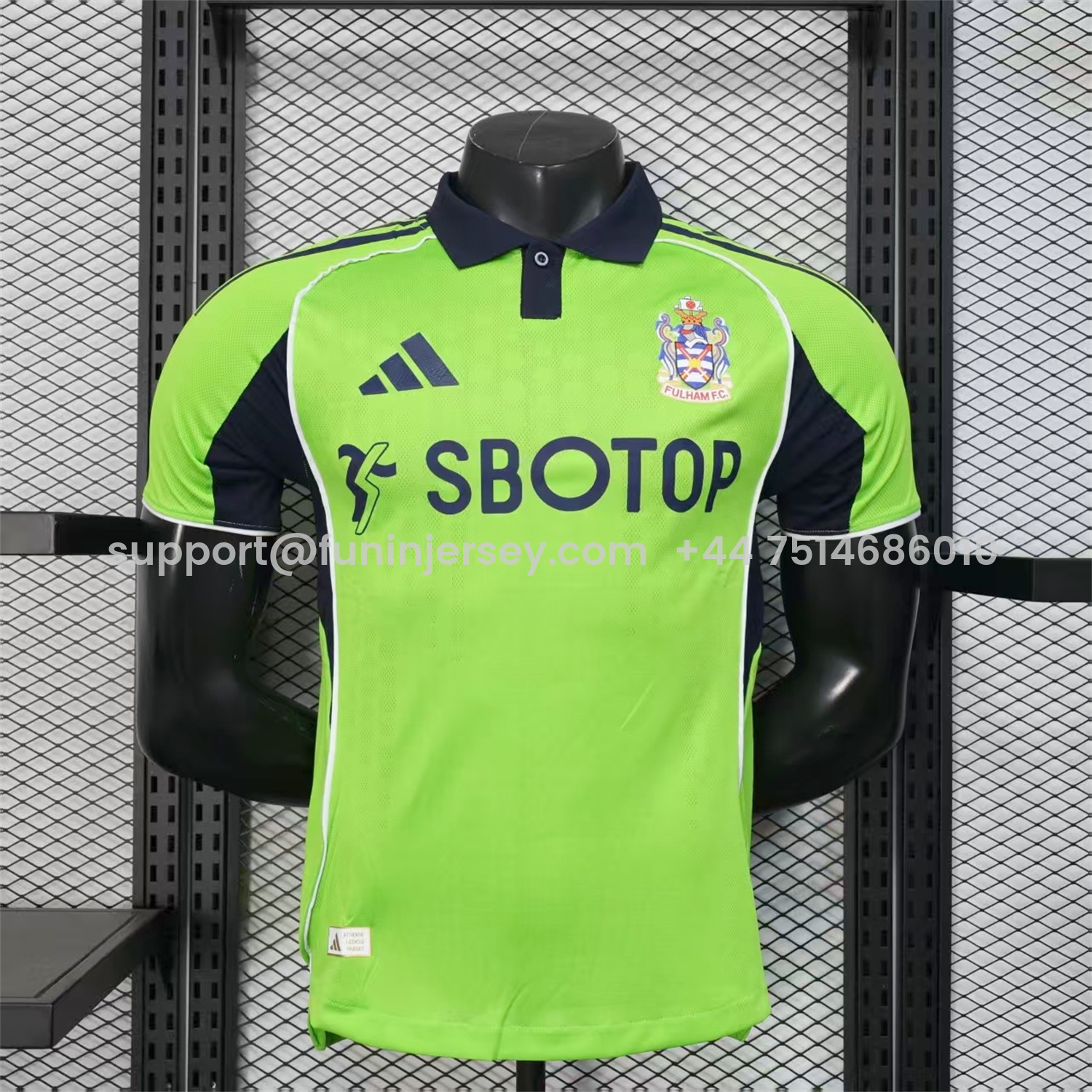 Funinjersey-Fulham 25-26 Away Green Jersey - Player Version