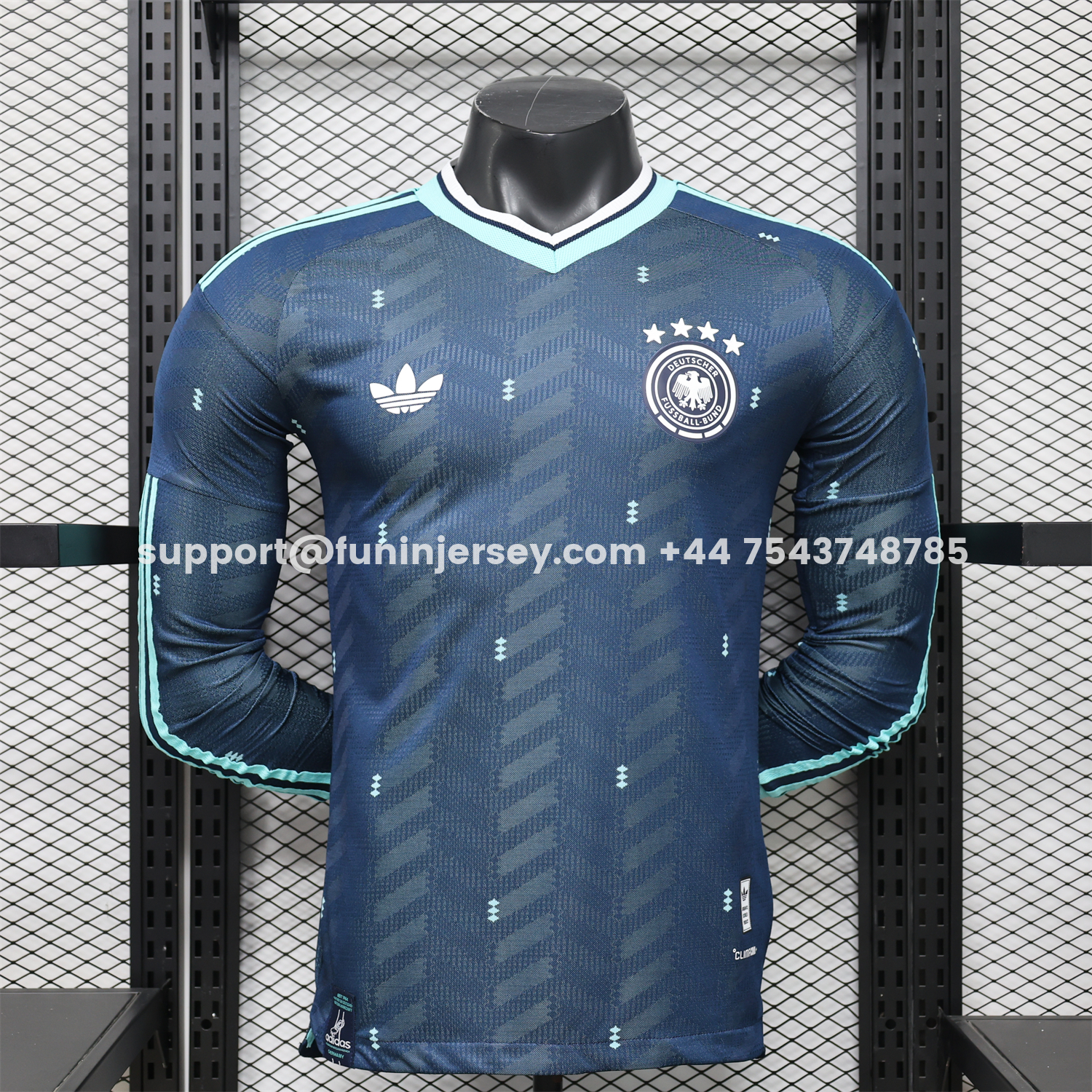Funinjersey-Germany 2026 Away Long Sleeves Jersey - Player Version