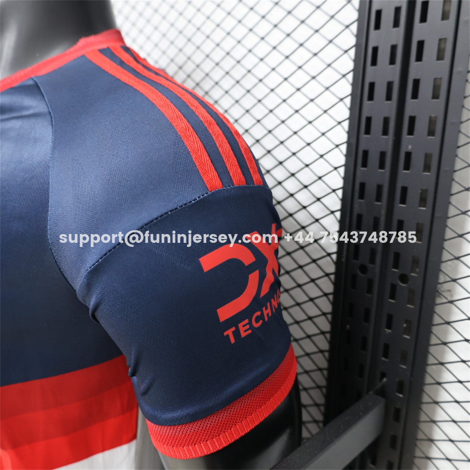 Funinjersey-Manchester United 26-27 Retro Casual Style Blue White Jersey - Player Version