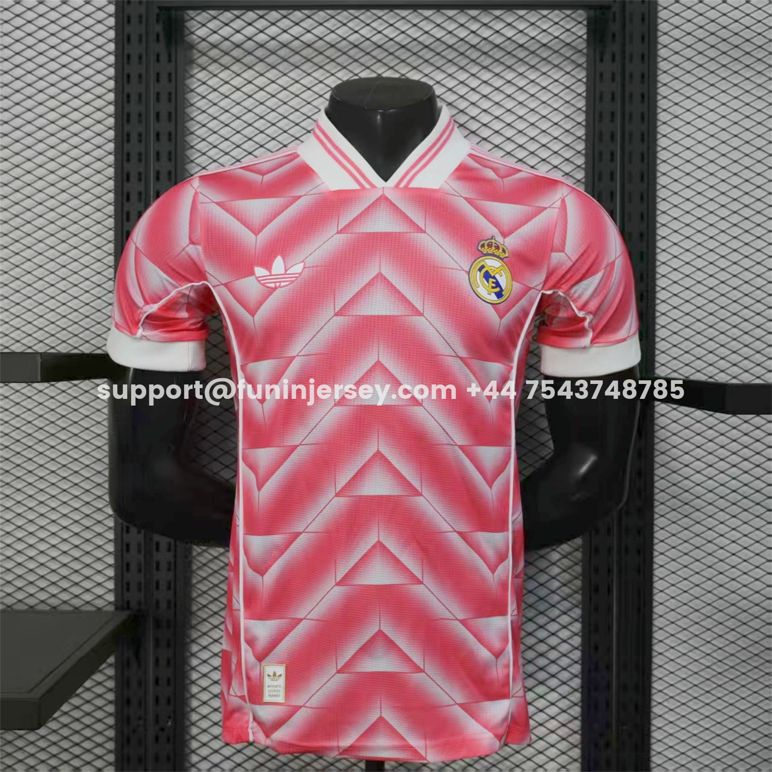 Funinjersey-Real Madrid 25-26 Refracted Pink Light White Special Jersey - Player Version