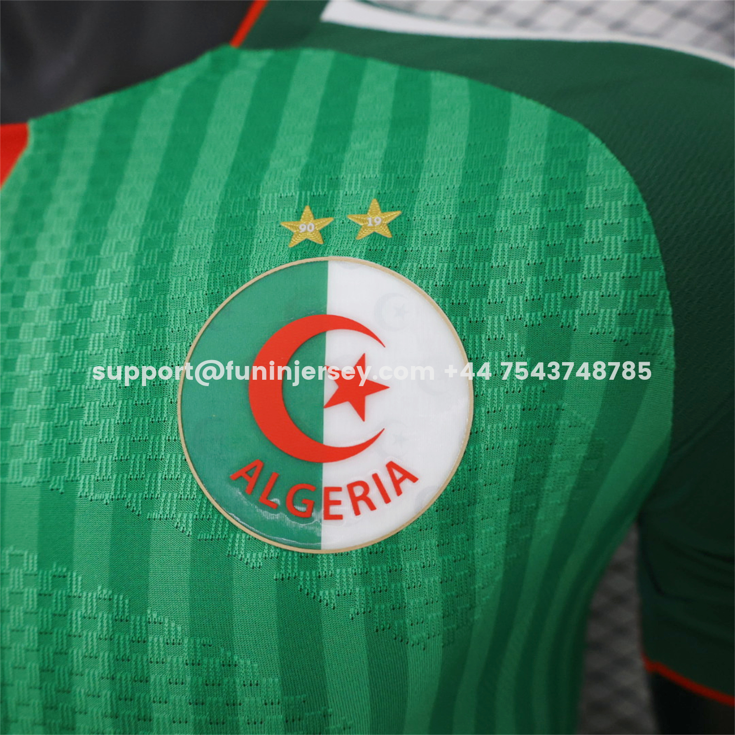 Funinjersey-Algeria 2026 Away Green Jersey With 2 Stars - Player Version
