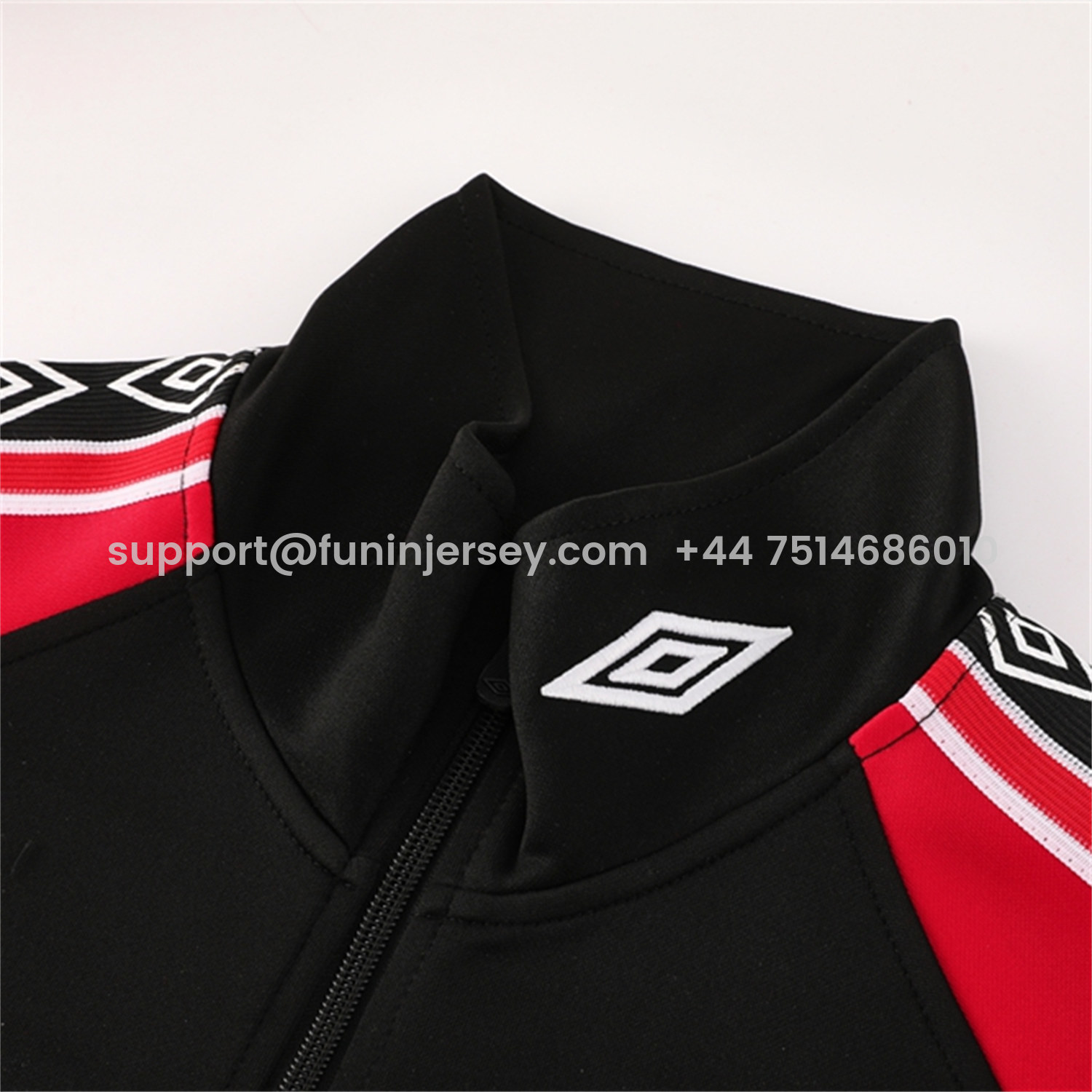 Funinjersey-Manchester United 25-26 Throwback 98-99 Style Jacket Training Tracksuit - Black