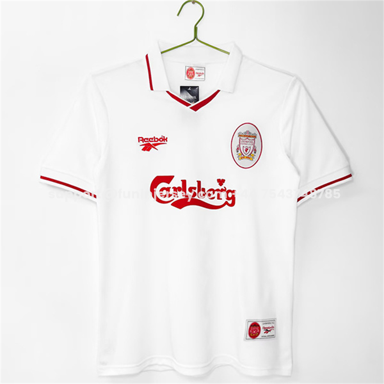 Funinjersey-Retro Liver.pool 1996-97 Away White Jersey