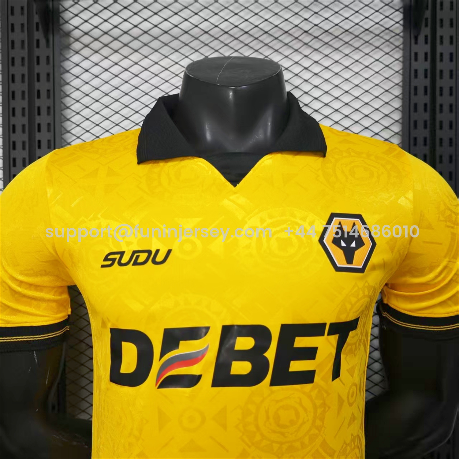 Funinjersey-Wolverhampton Wanderers Wolves 25-26 Home Jersey - Player Version