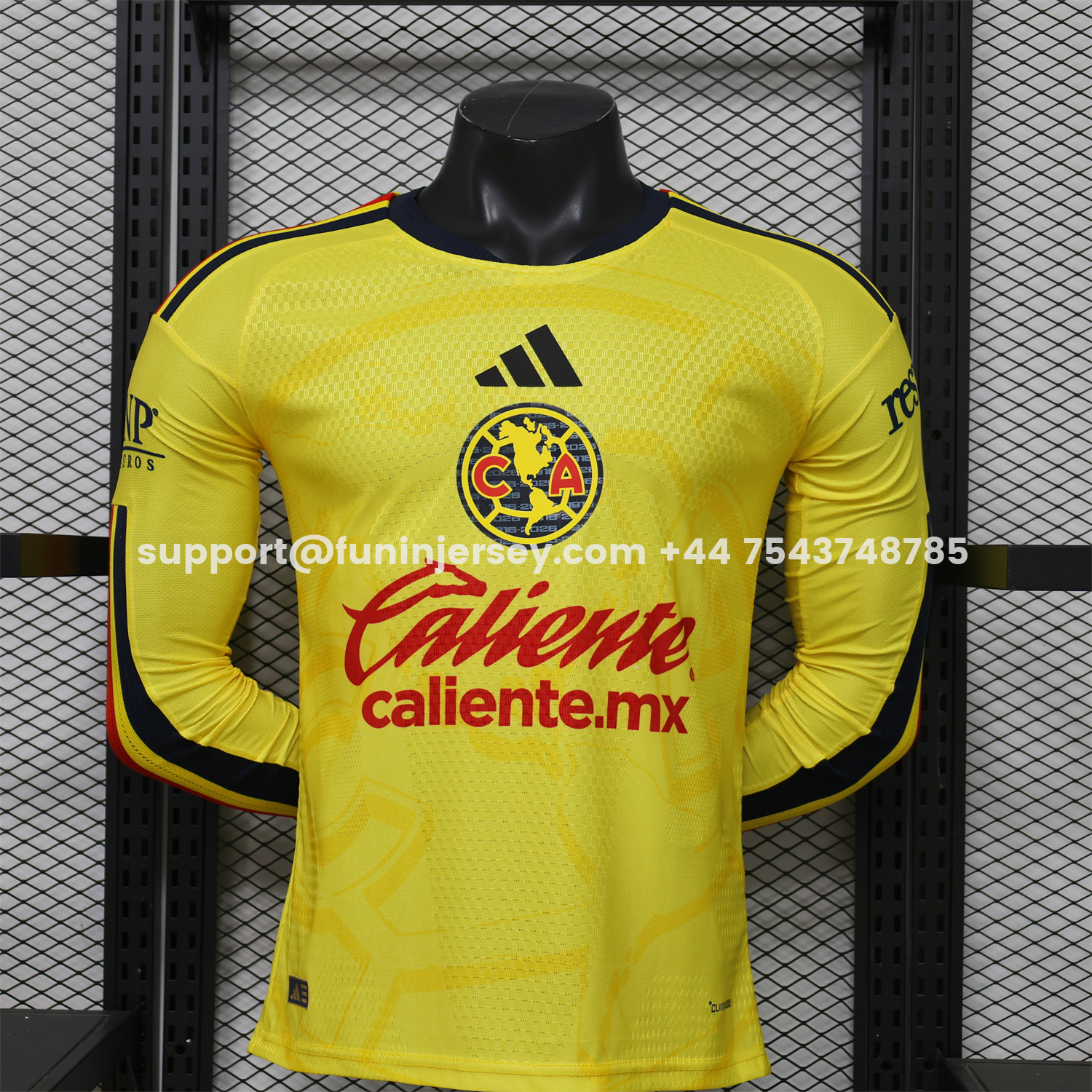 Funinjersey-Club América 26-27 Home Long Sleeves Jersey - Player Version
