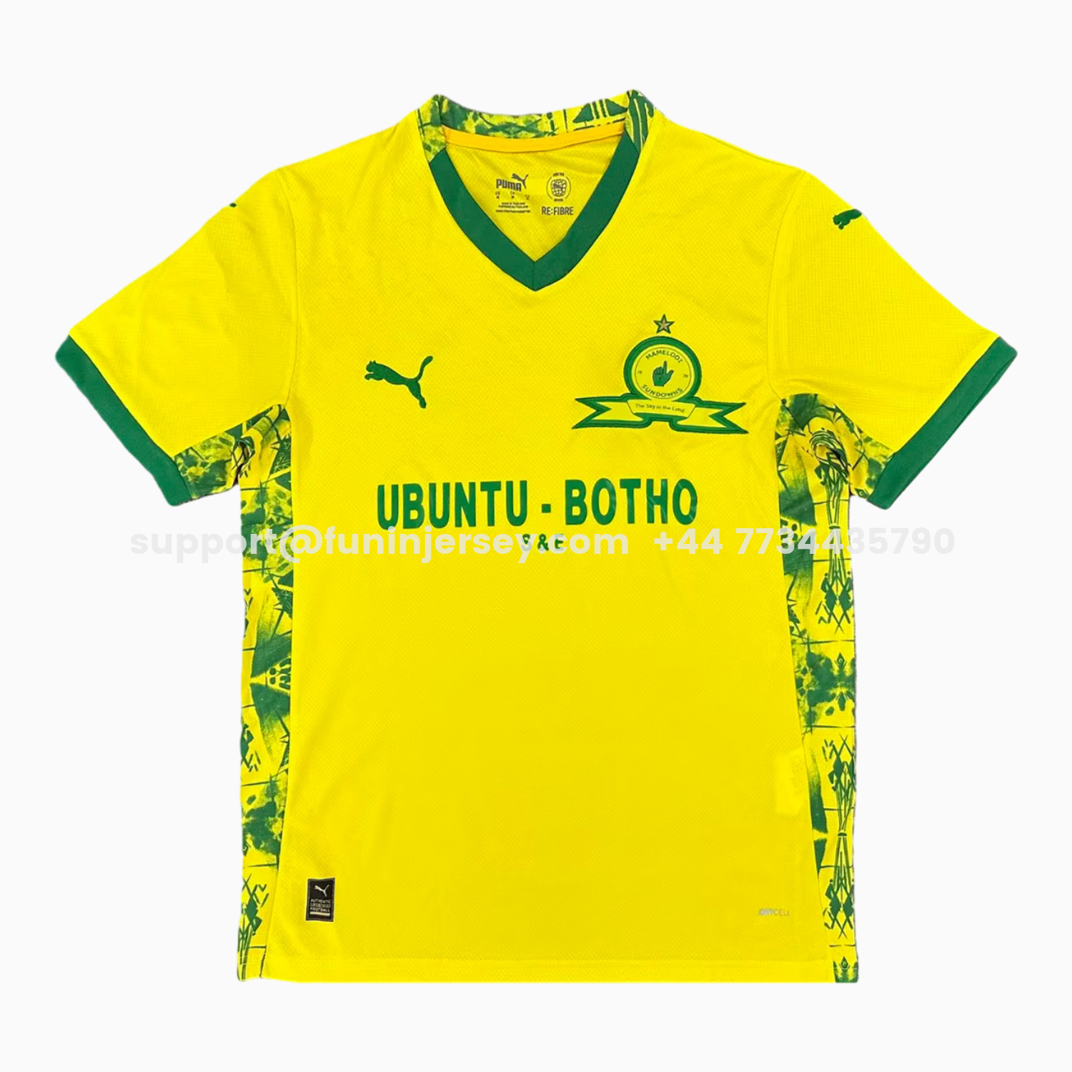 Funinjersey-Mamelodi Sundowns 25-26 Home Yellow Jersey - Fans Version