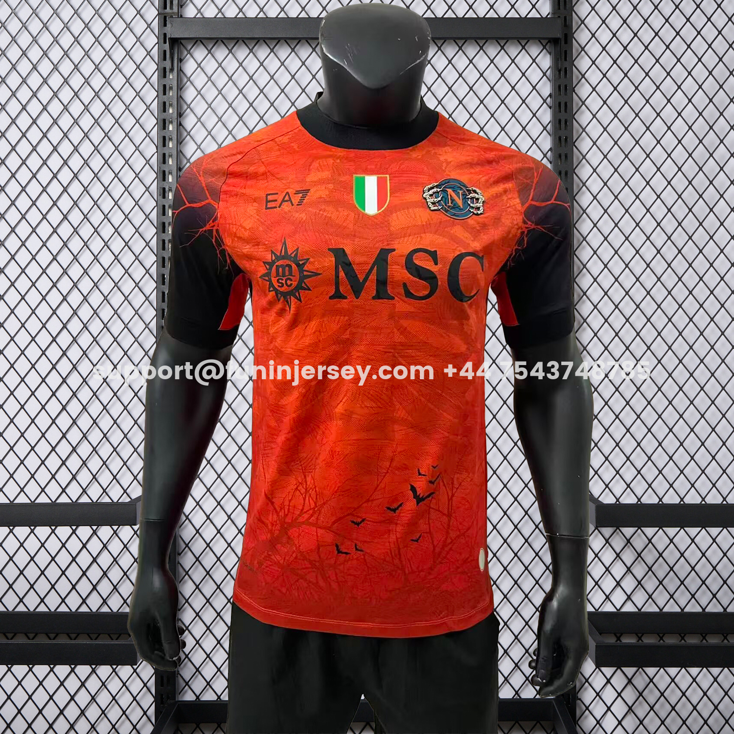 Funinjersey-Napoli 25-26 Halloween Orange Goalkeeper Jersey - Player Version