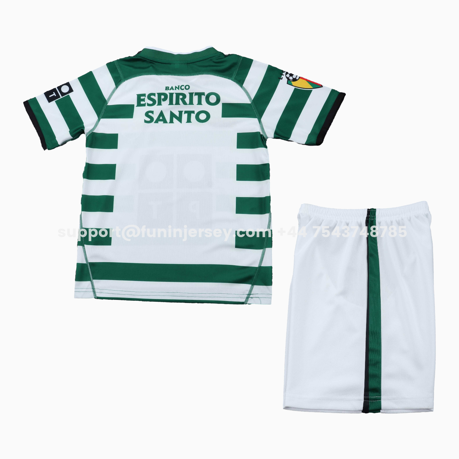 Funinjersey-Retro Sporting CP 2003-04 Home Kids Kit