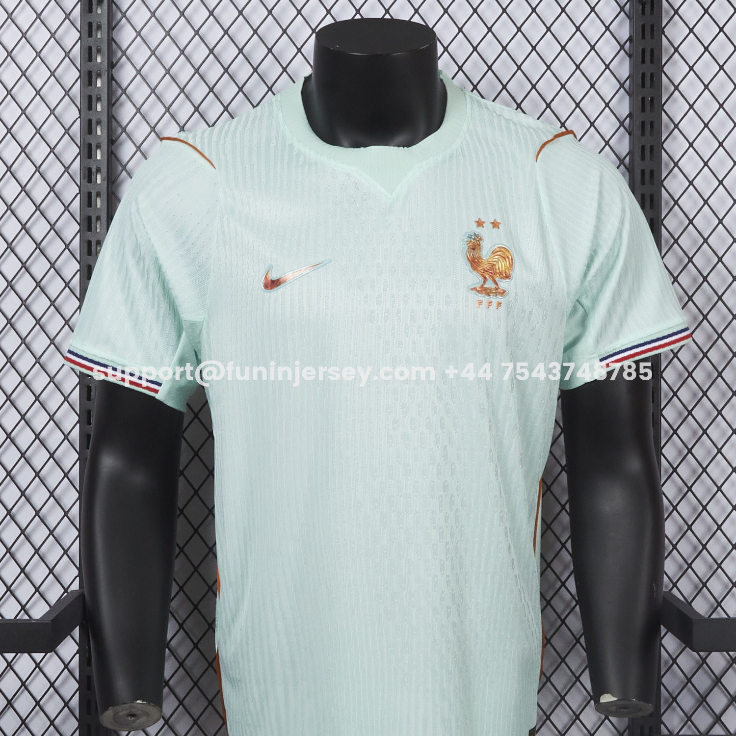 Funinjersey-France 2026 Away Mint Green Jersey - Player Version