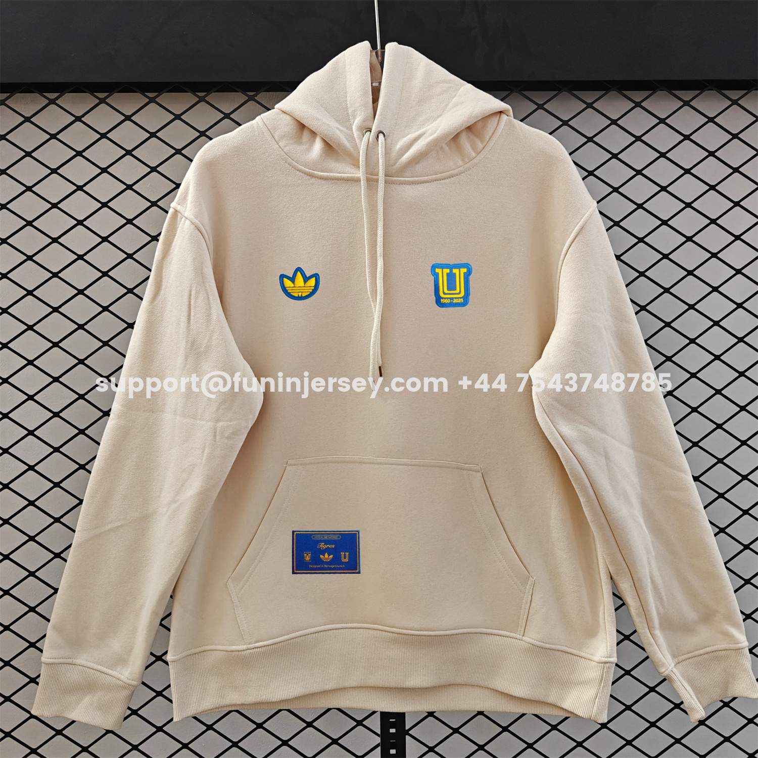 Funinjersey-Tigres UANL 25-26 Originals Terrace Icon Unisex Pullover Hoodie