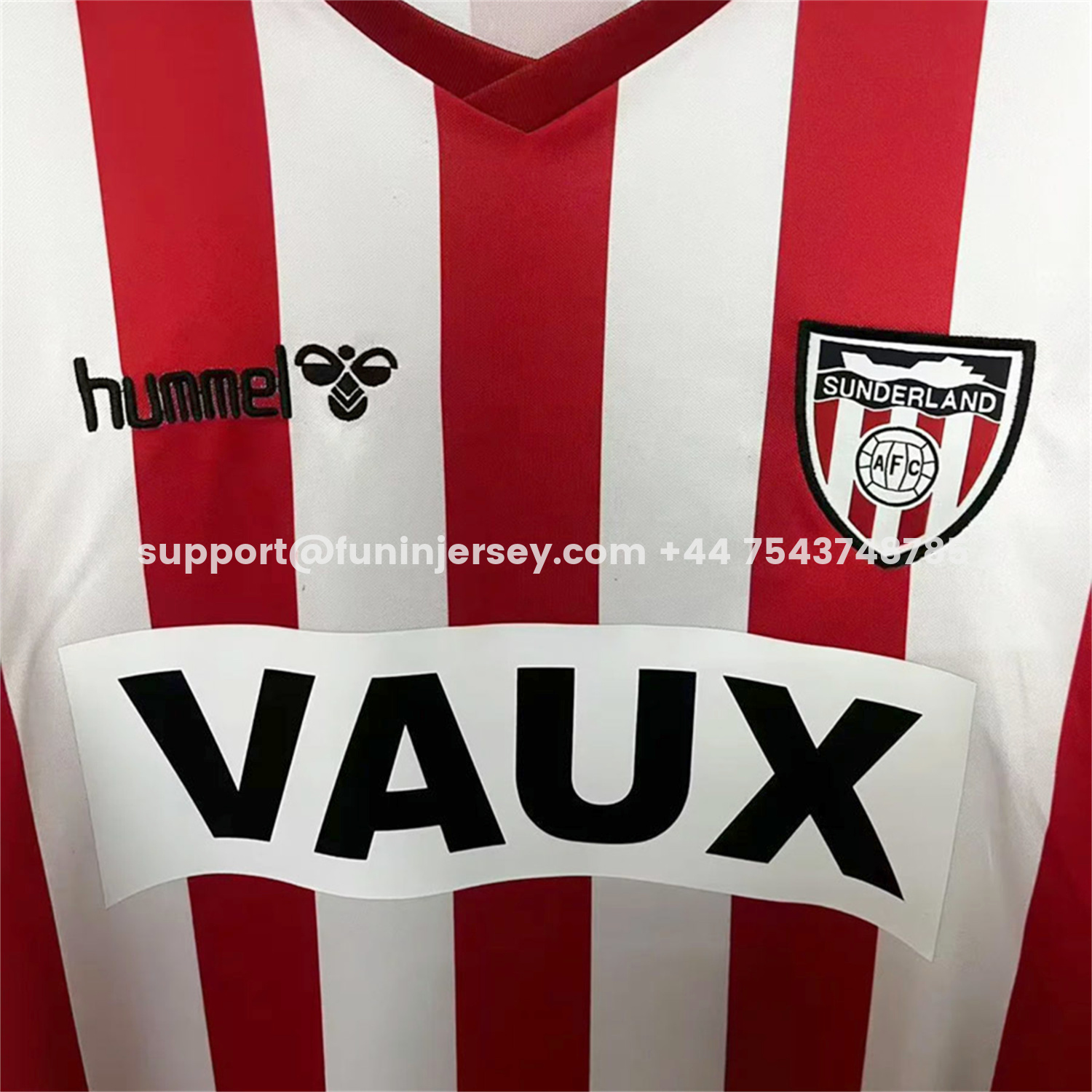 Funinjersey-Retro Sunderland 1991-92 Home Jersey