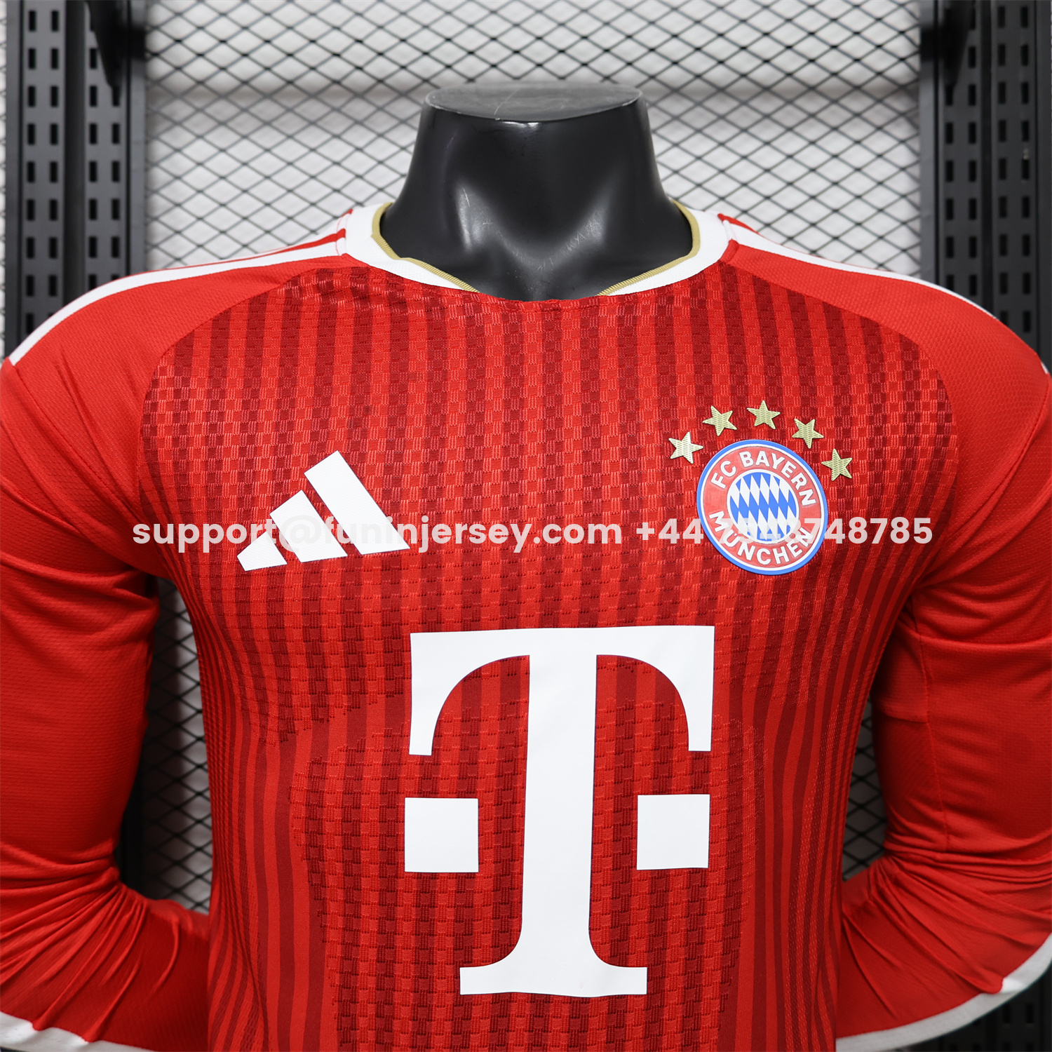 Funinjersey-Bayern Munich 26-27 Home Long Sleeves Jersey - Player Version