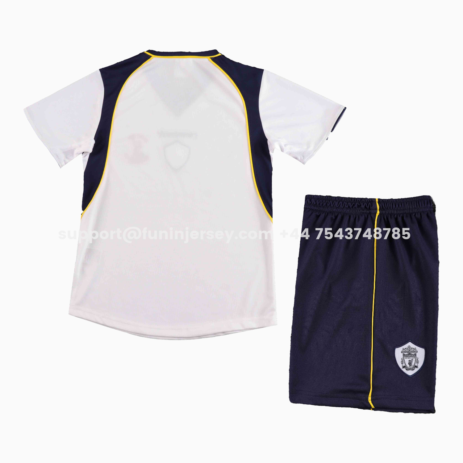 Funinjersey-Retro Liver.pool 2001-02 Away Kids Kit