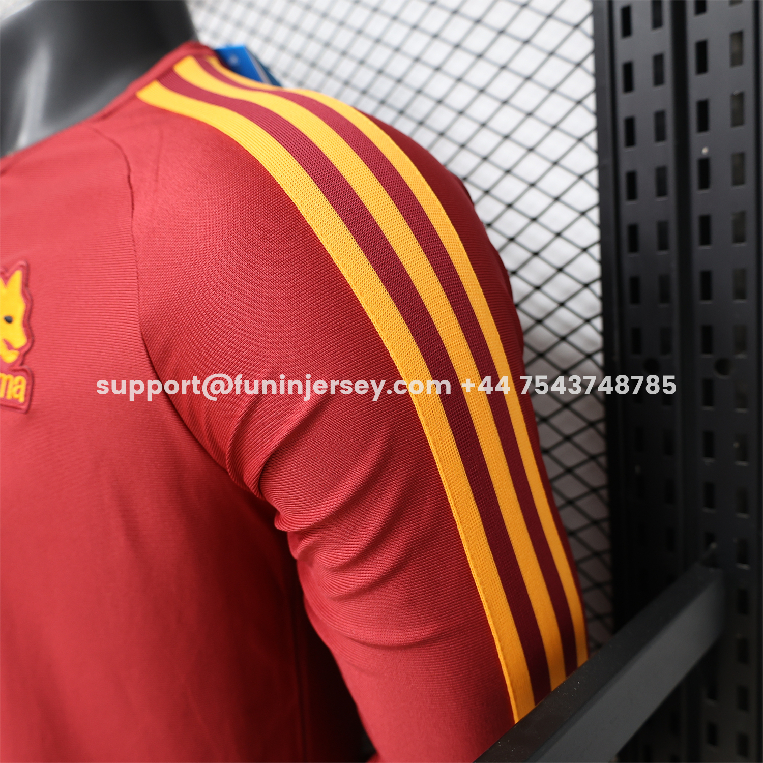 Funinjersey-AS Roma 25-26 Retro Casual Style Red Special Long Sleeves Jersey - Player Version