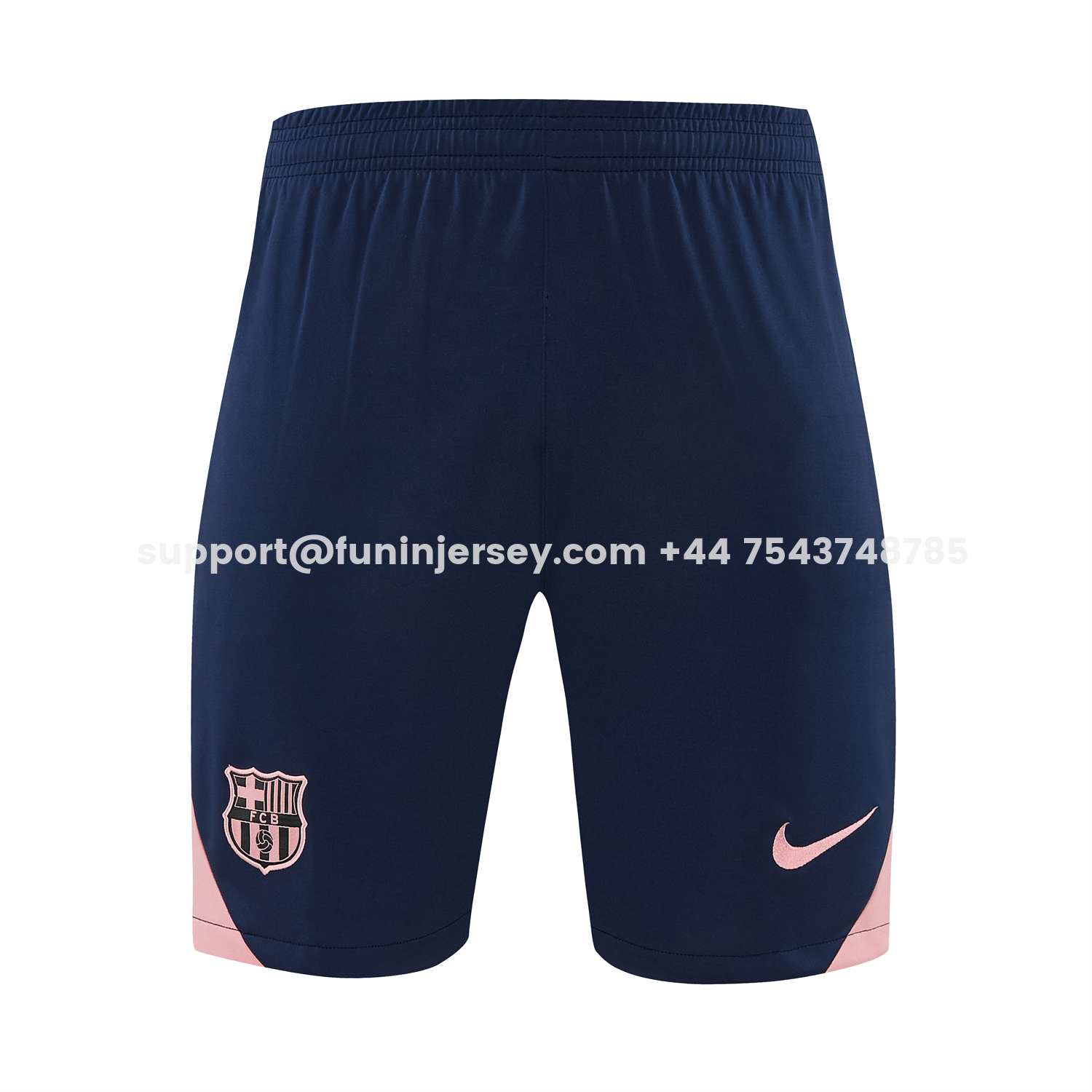 Funinjersey-Barcelona 25-26 Vest Training Set - Colors Top & Dark Blue With Pink Accents Pants