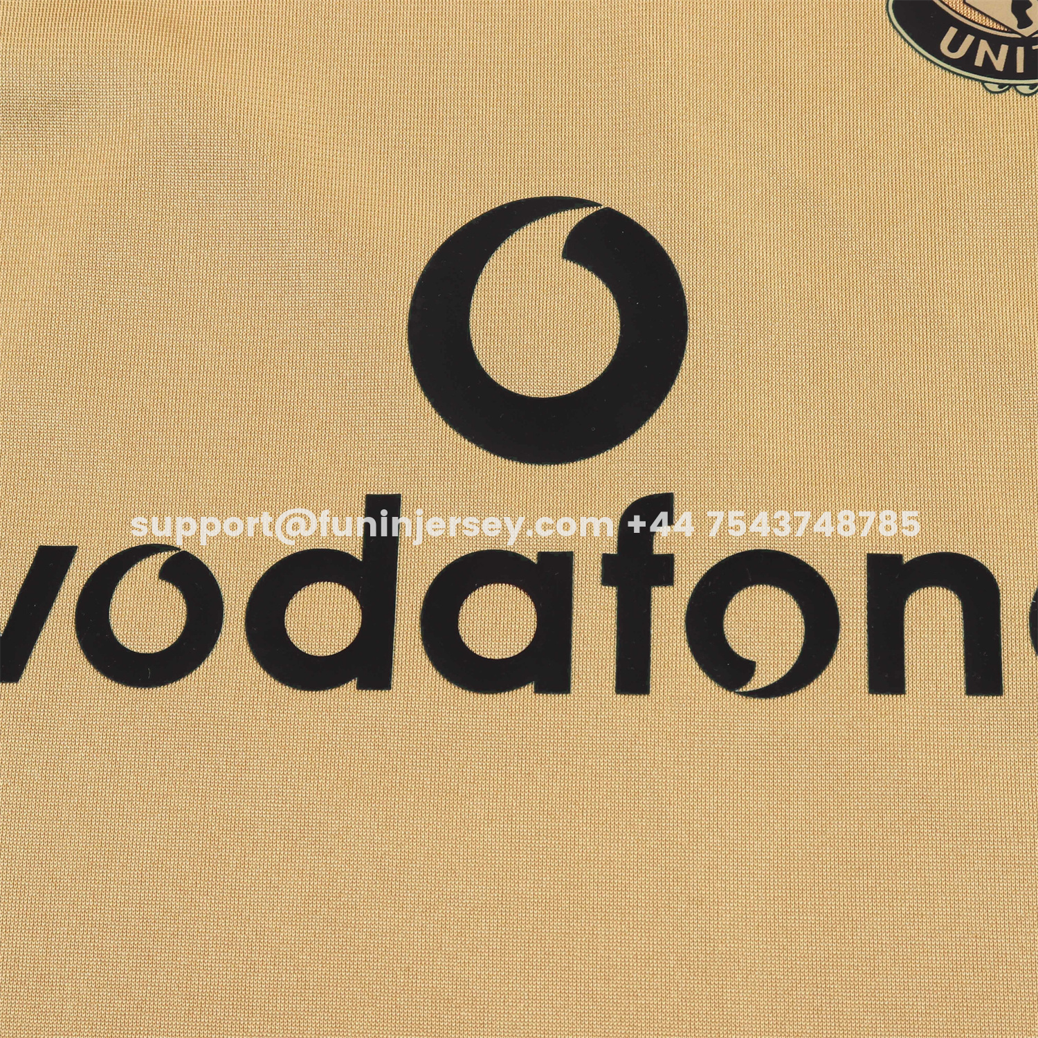 Funinjersey-Retro Manchester United 2001-02 100th Centery Kids Kit - Yellow