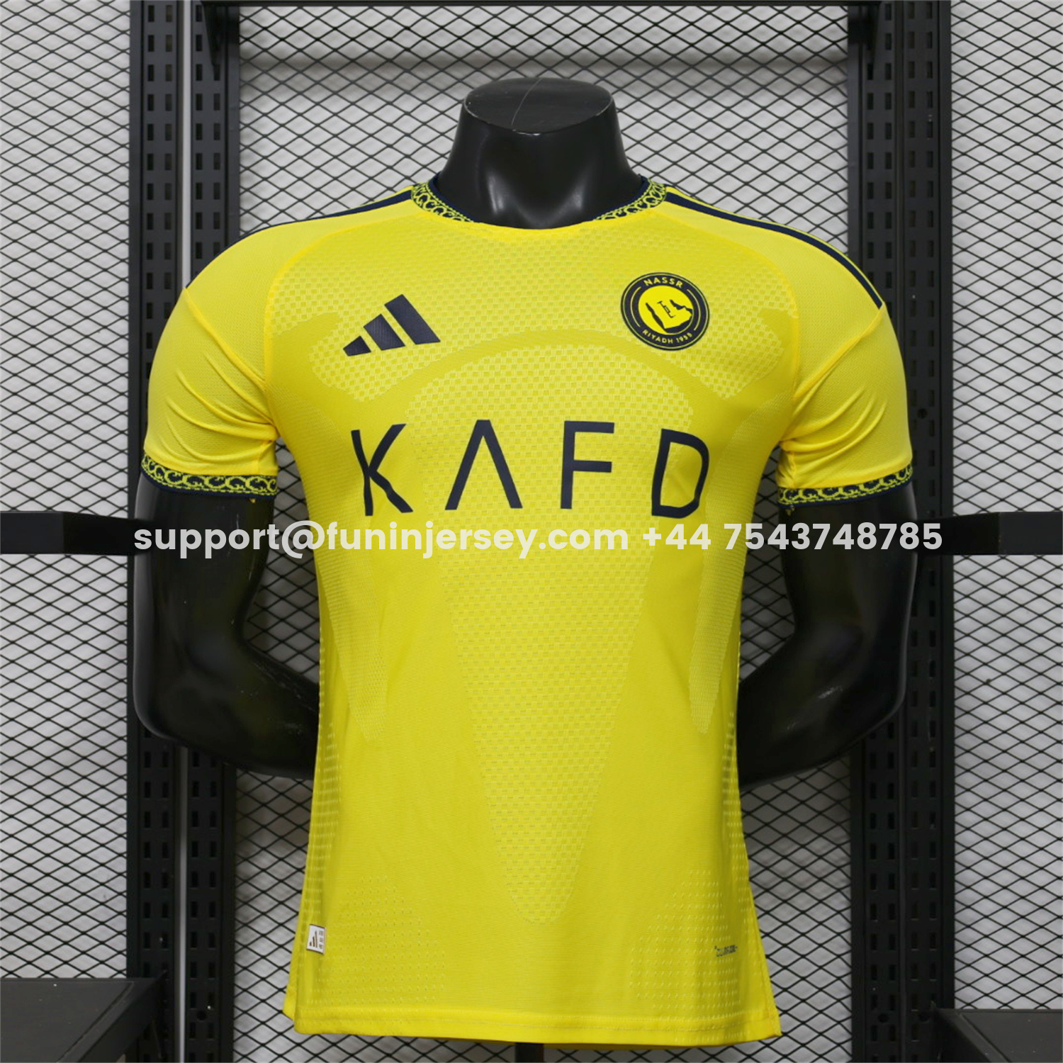 Funinjersey-Al Nassr Riyadh Victory 26-27 Home Jersey With Sponsors - Player Version
