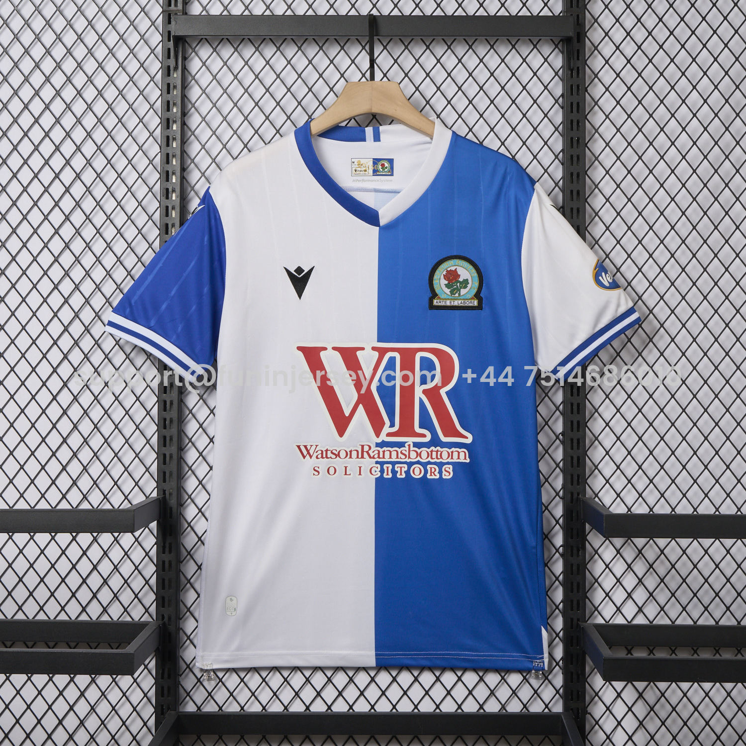 Funinjersey-Blackburn Rovers 25-26 Home 150th Anniversary Jersey - Fans Version