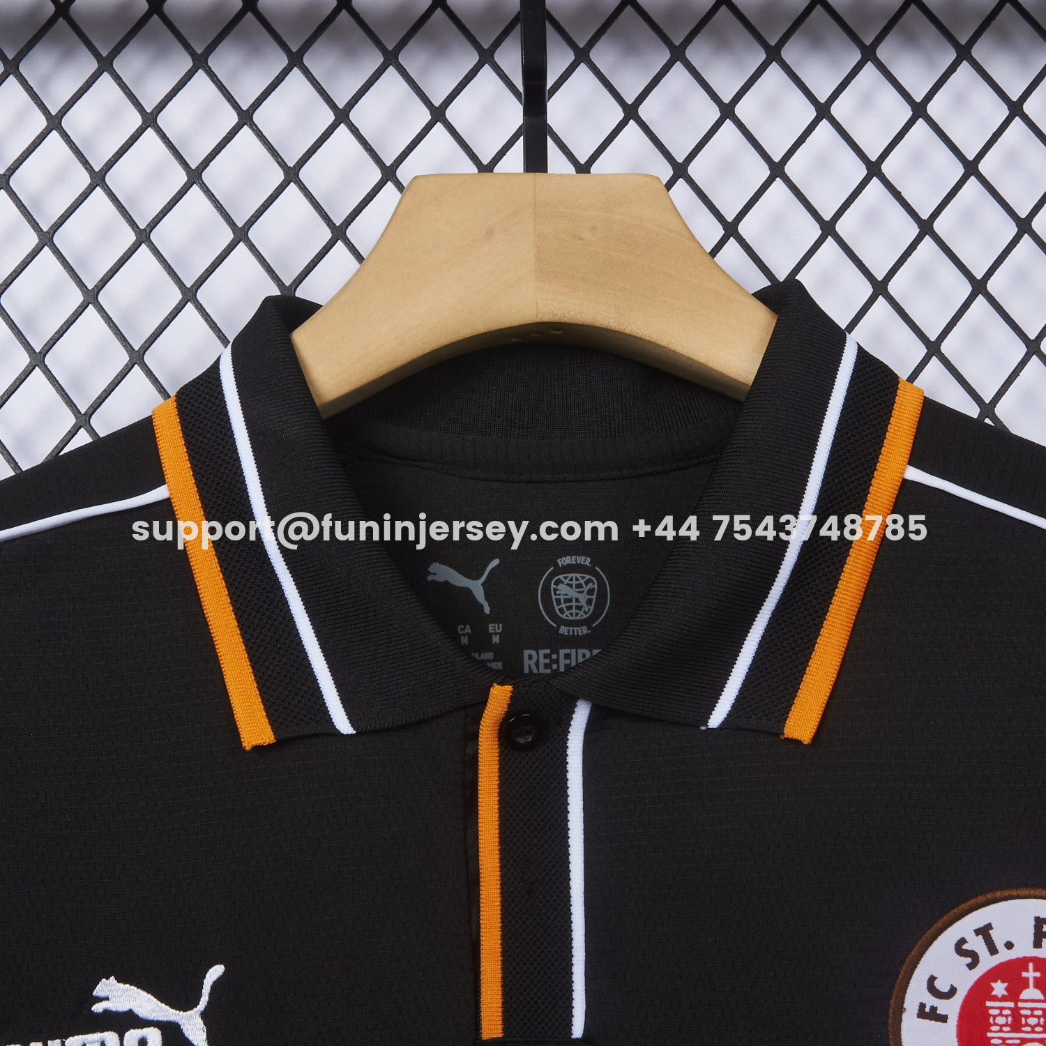 Funinjersey-St. Pauli 25-26 Retro Style Polo Jersey - Fans Version
