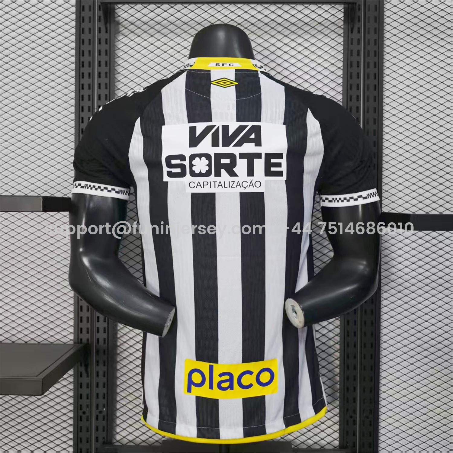 Funinjersey-Santos 25-26 Away Jersey with Sponsors - Player Version