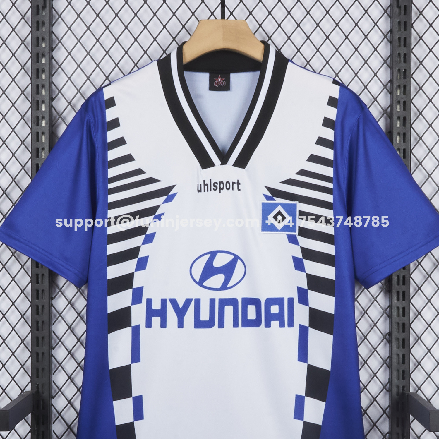 Funinjersey-Retro Hamburger SV 1996-97 Away Blue Jersey