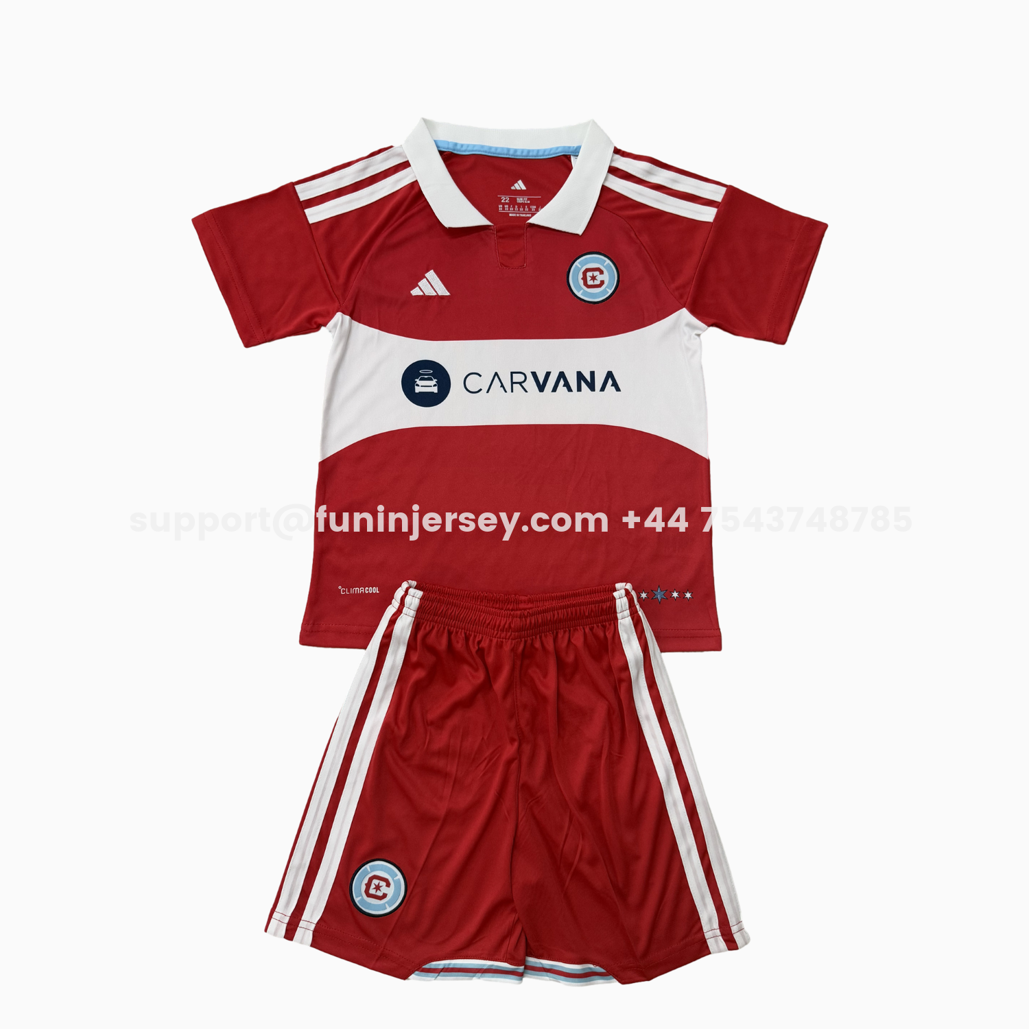 Funinjersey-Chicago Fire 25-26 Home Kids Kit