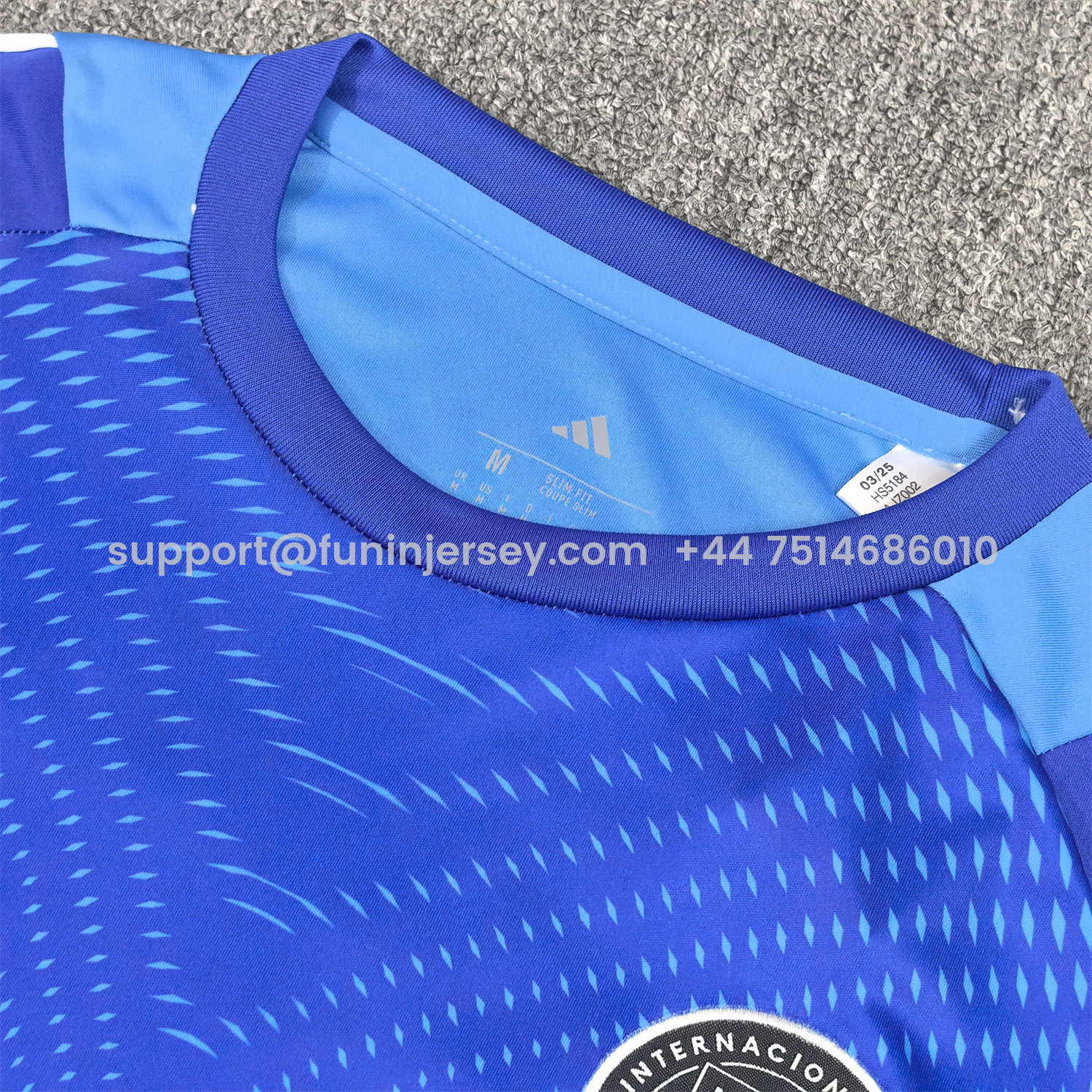 Funinjersey-INT M.A.M 25-26 Blue Goalkeeper Jersey - Fans Version
