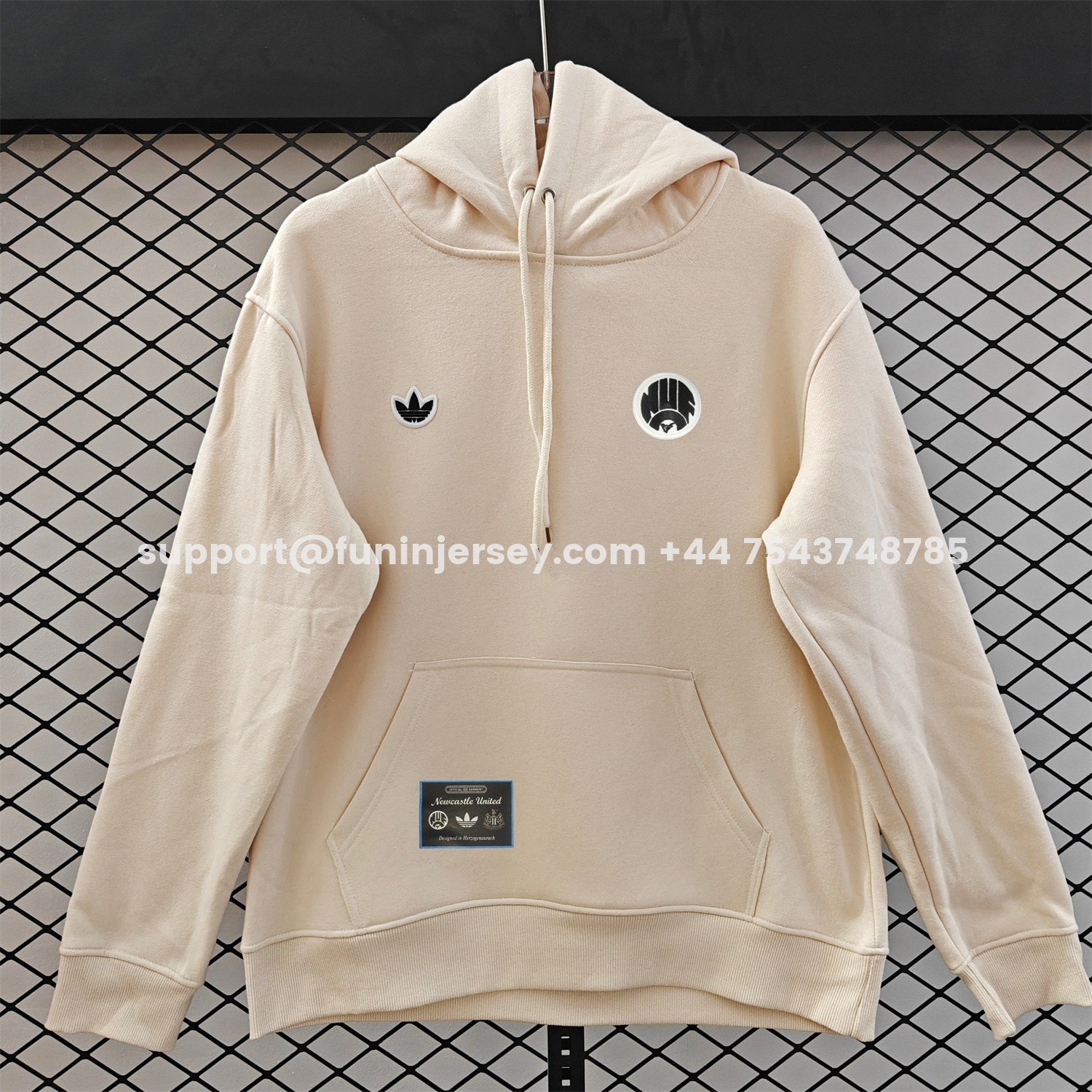 Funinjersey-Newcastle United 25-26 Originals Terrace Icon Unisex Pullover Hoodie