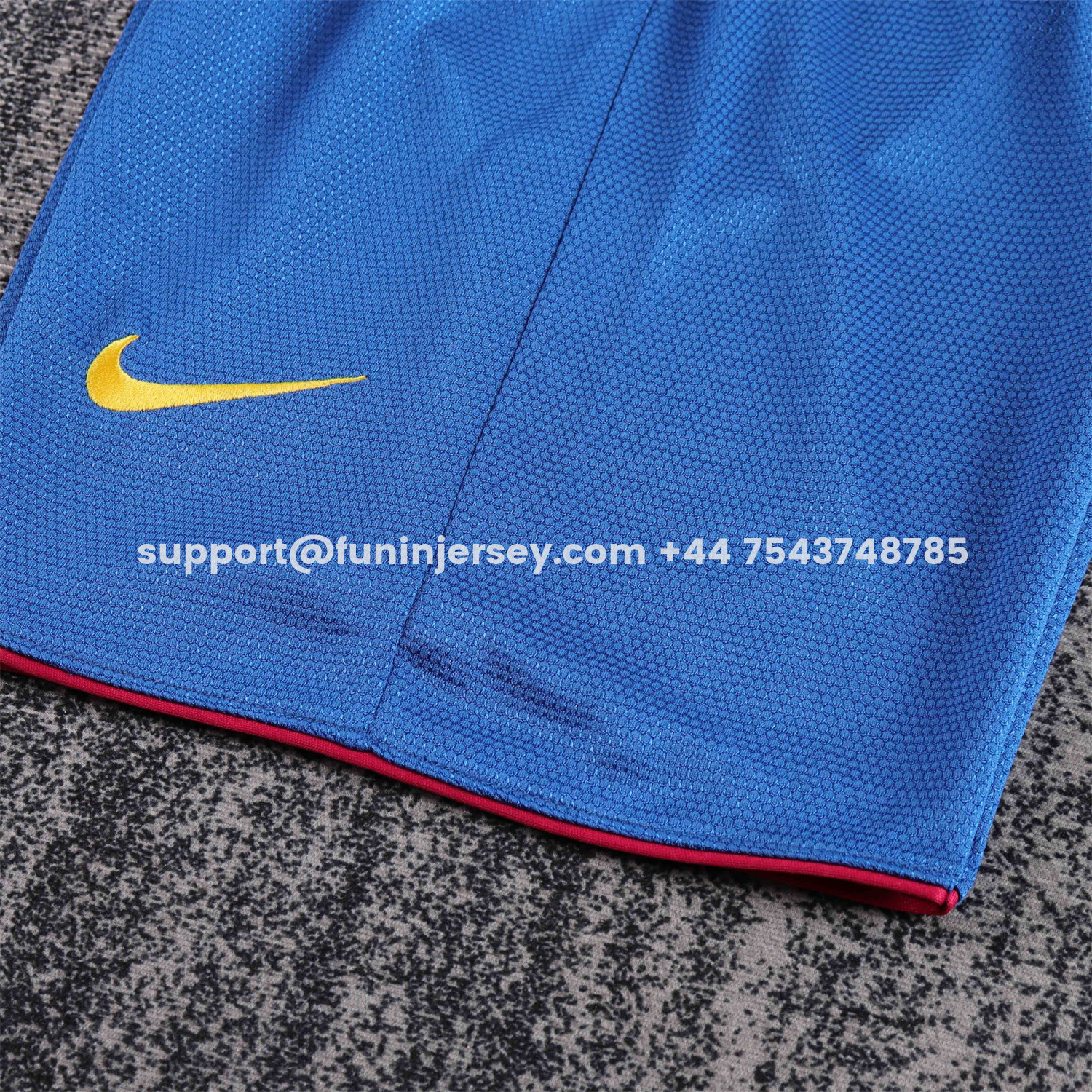 Funinjersey-Retro Barcelona 2007-08 Home Kids Kit