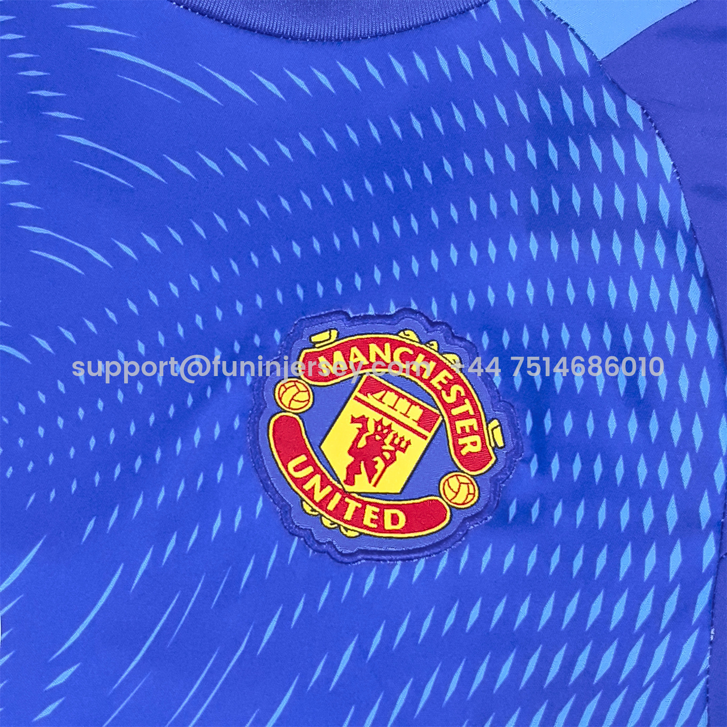 Funinjersey-Manchester United 25-26 Blue Goalkeeper Jersey - Fans Version