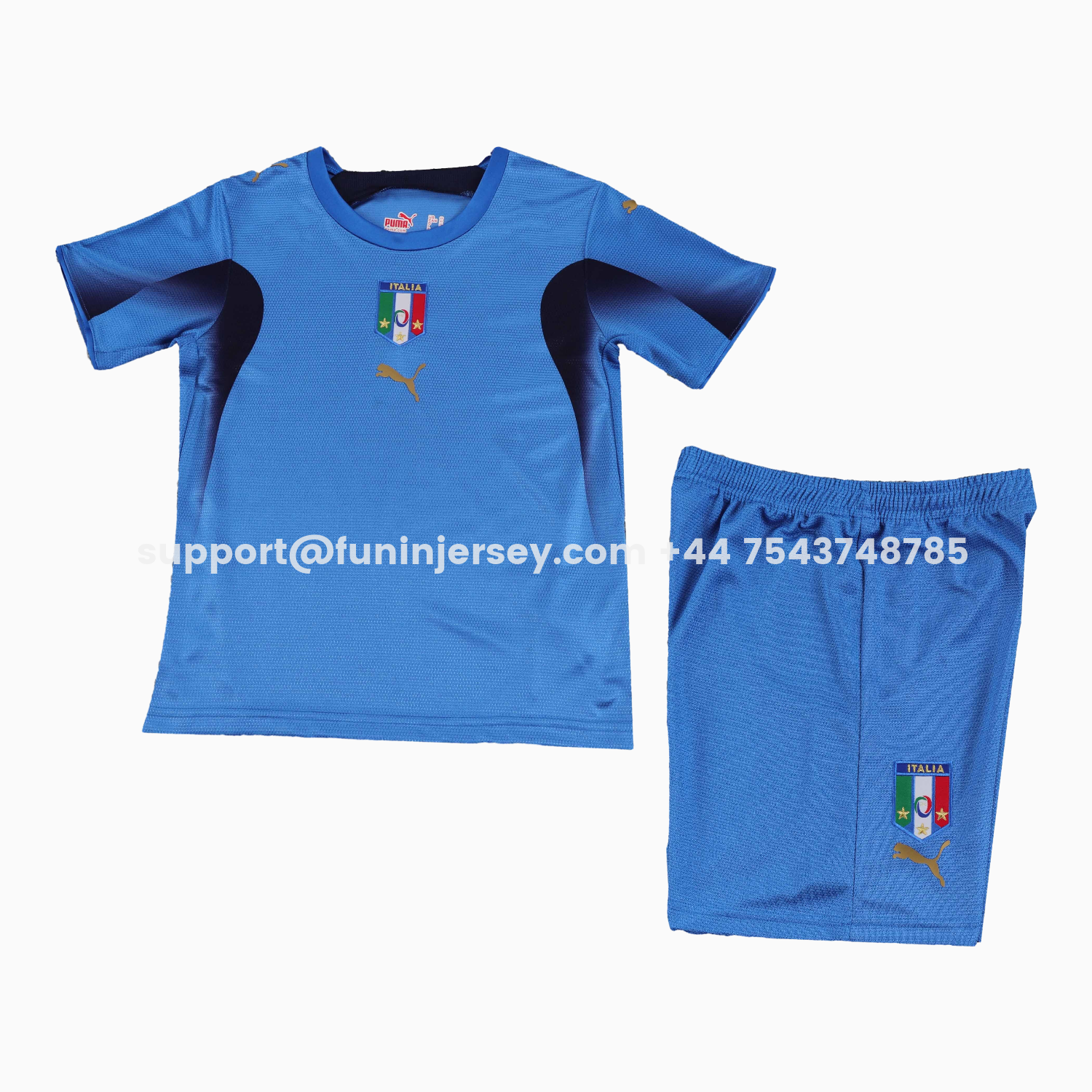 Funinjersey-Retro Italy 2006 Home Kids Kit