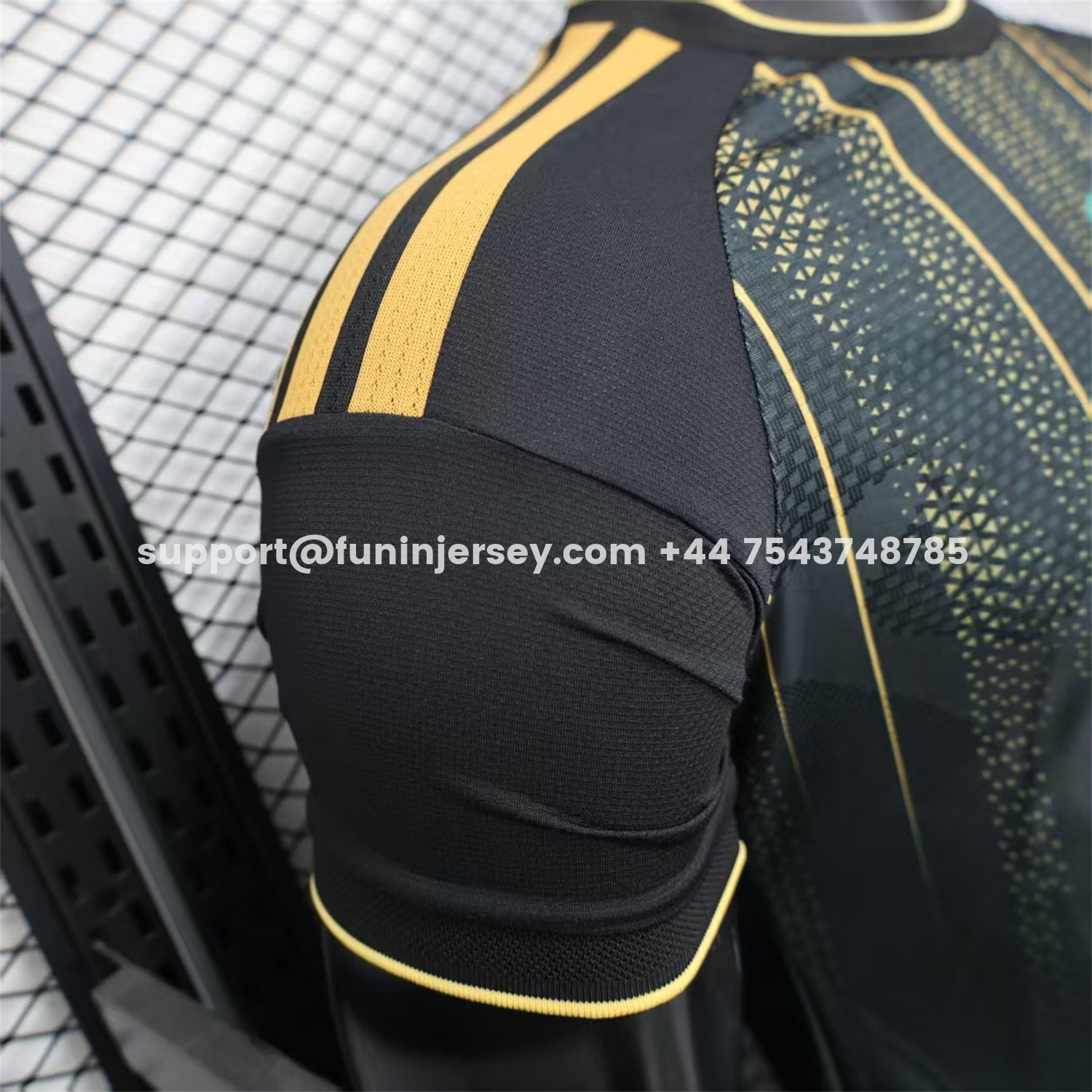 Funinjersey-Algeria 2026 Black And Gold Special Jersey - Player Version