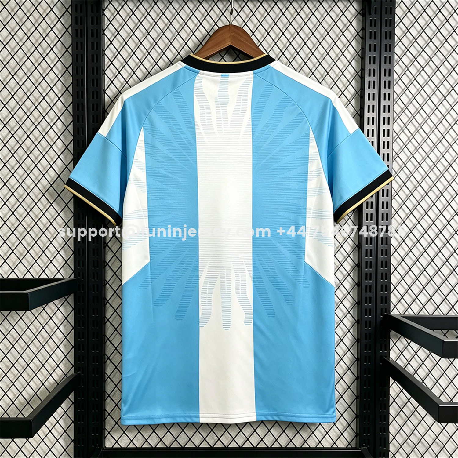 Funinjersey-Argentina 2026 Blue White Vertical Stripes Special Jersey - Fans Version