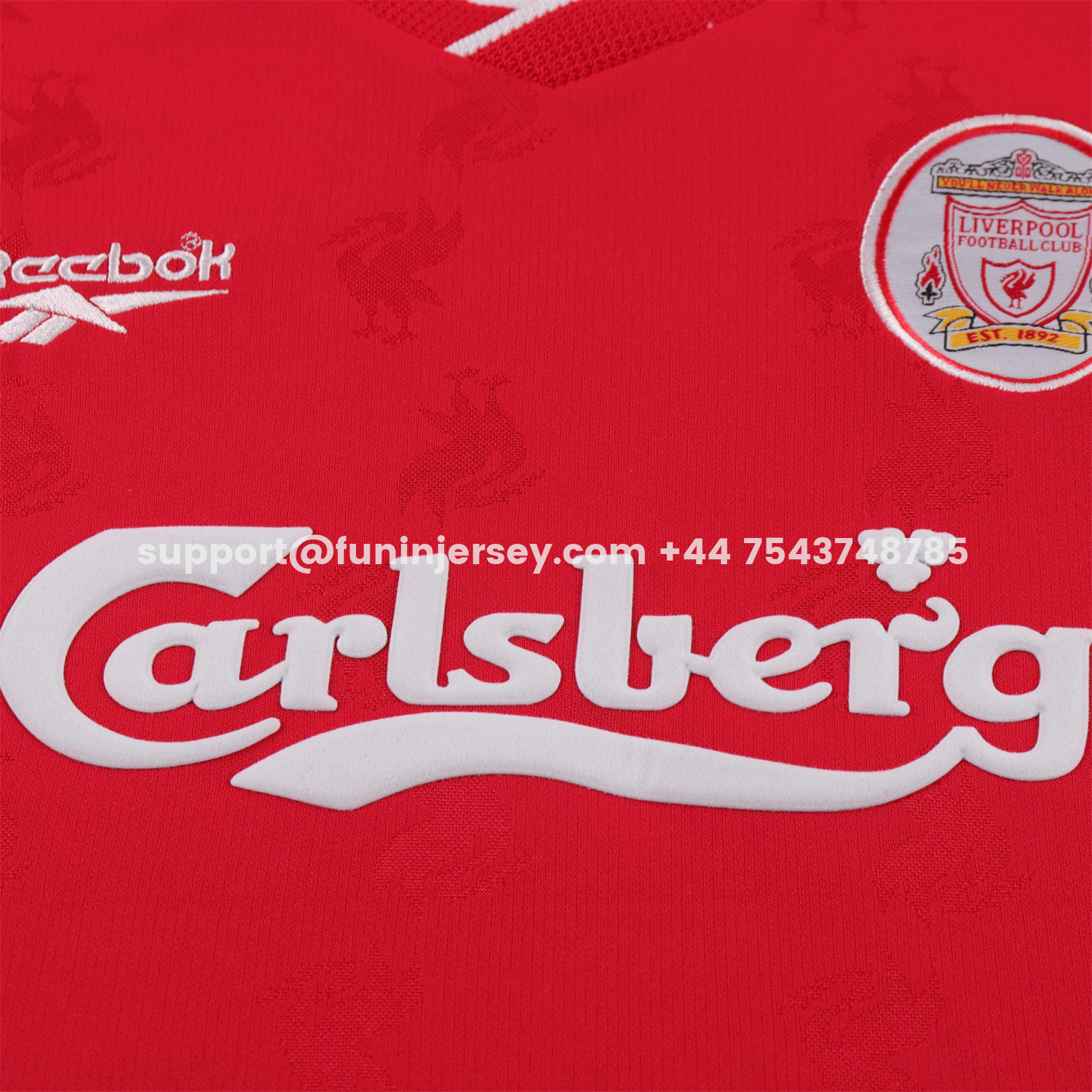 Funinjersey-Retro Liver.pool 1996-97 Home Kids Kit