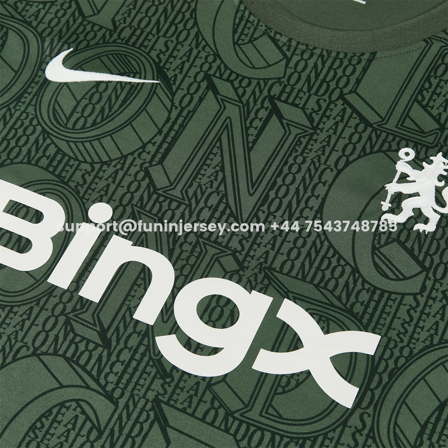 Funinjersey-C.H.E.L.S.E.A 25-26 Short-Sleeve Training Set - Dark Green Top & Dark Green Pants
