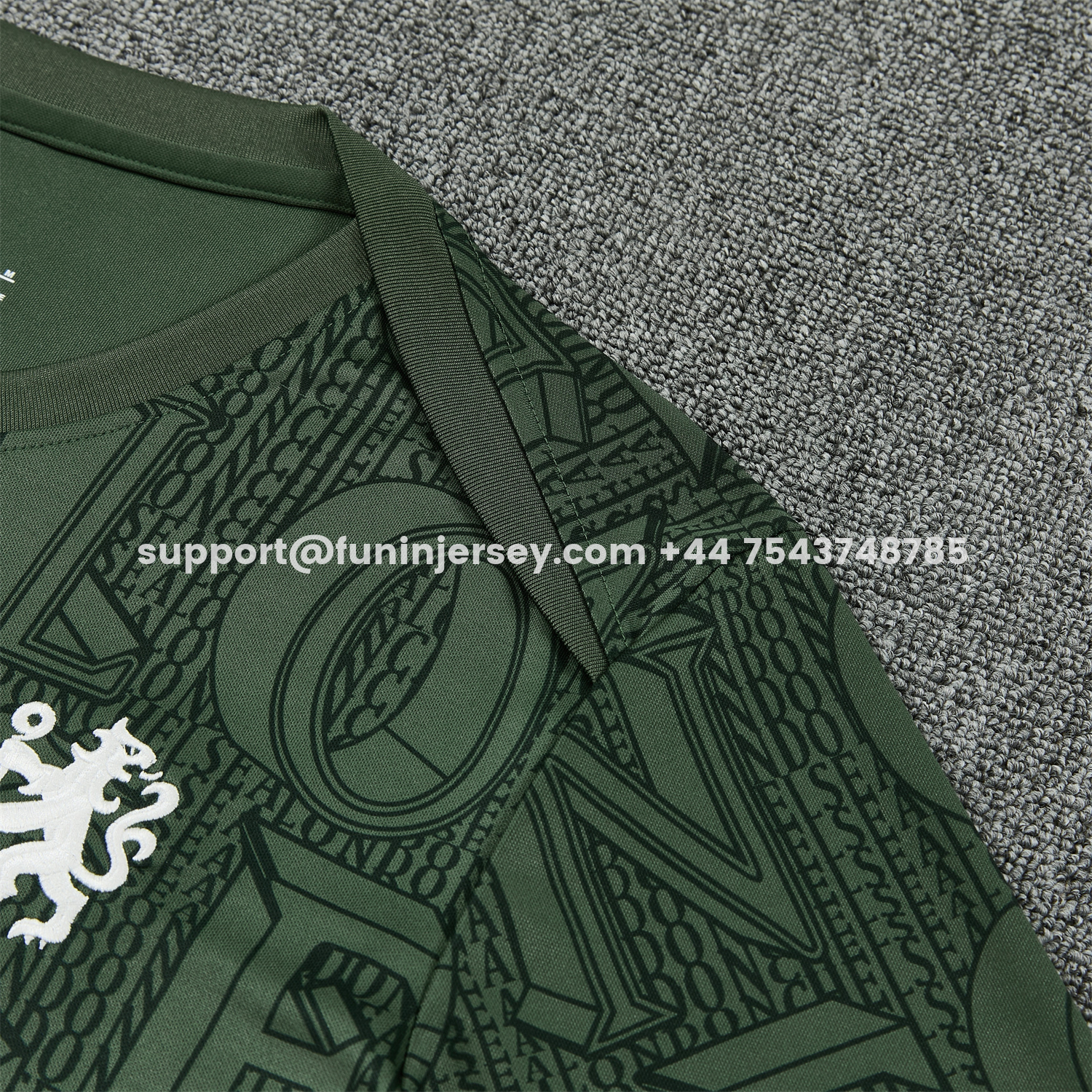 Funinjersey-C.H.E.L.S.E.A 25-26 Short-Sleeve Training Set - Dark Green Top & Dark Green Pants