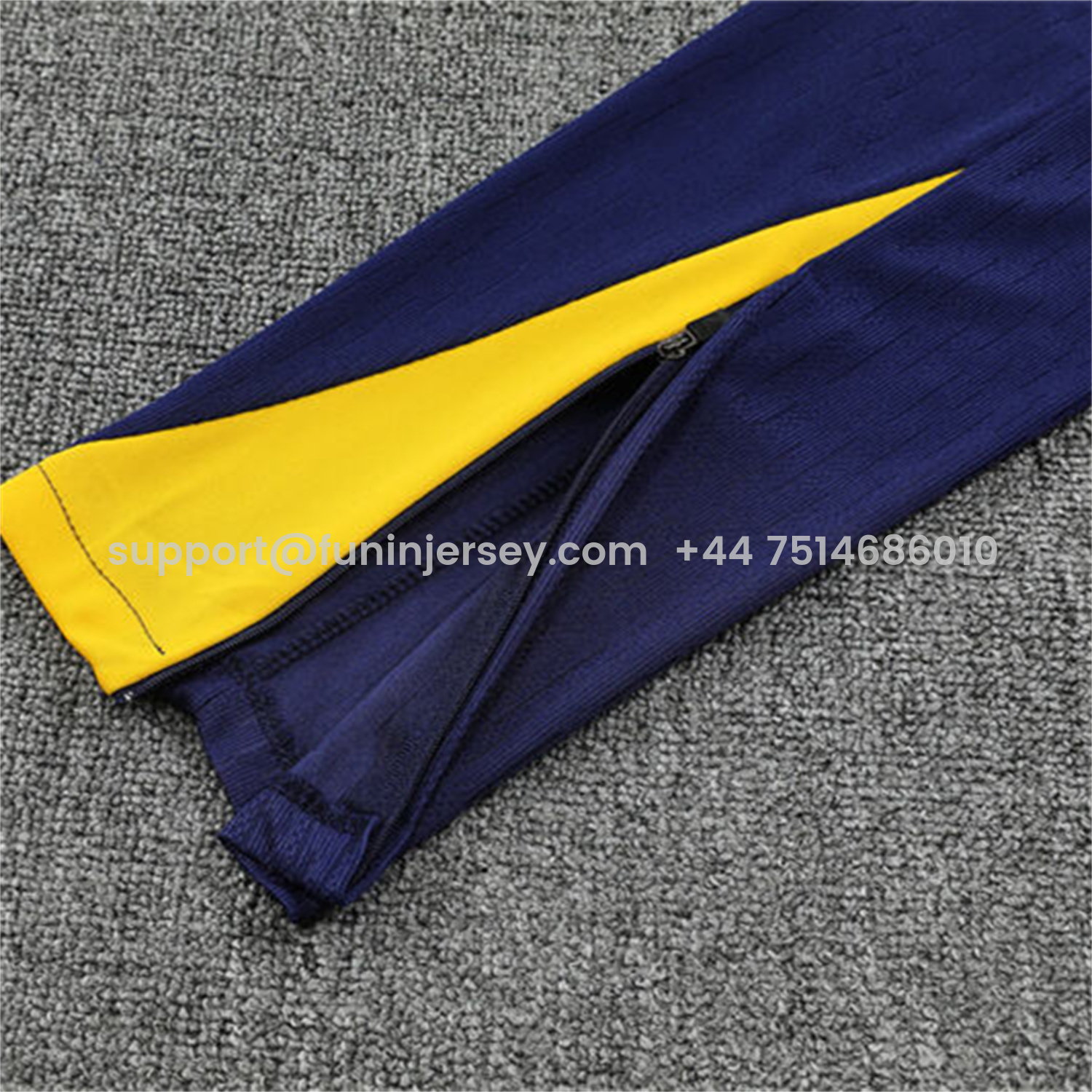 Funinjersey-Barcelona 25-26 Kids Long Sleeve Training Set - Purple Camouflage Top & Blue Pants