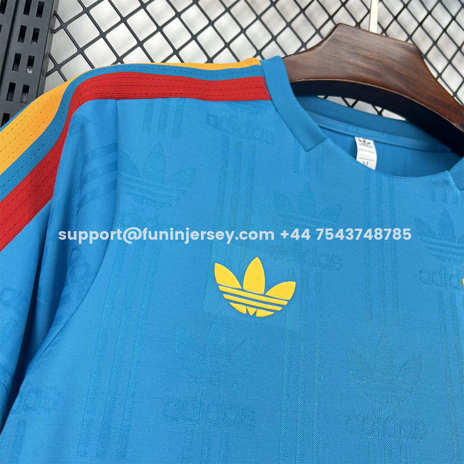 FUN-Funinjersey-Spain 2026 Solid Blue With Red Trim Special Jersey - Fans Version
