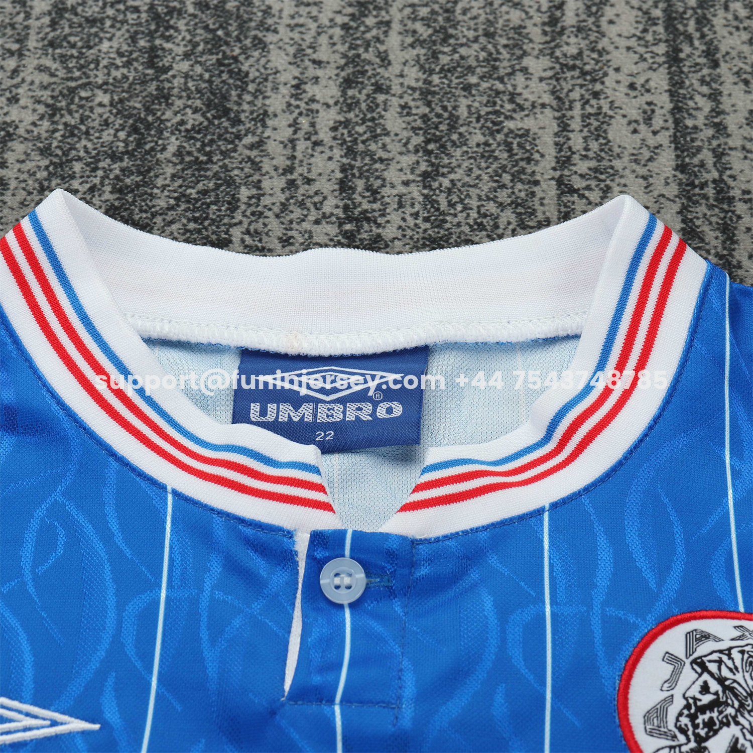 Funinjersey-Retro Ajax 1989-90 Away Kids Kit