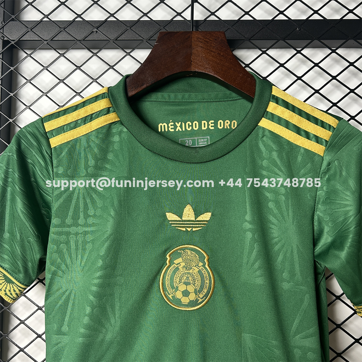 Funinjersey-Mexico 2025 Gold Cup Green Kids Kit