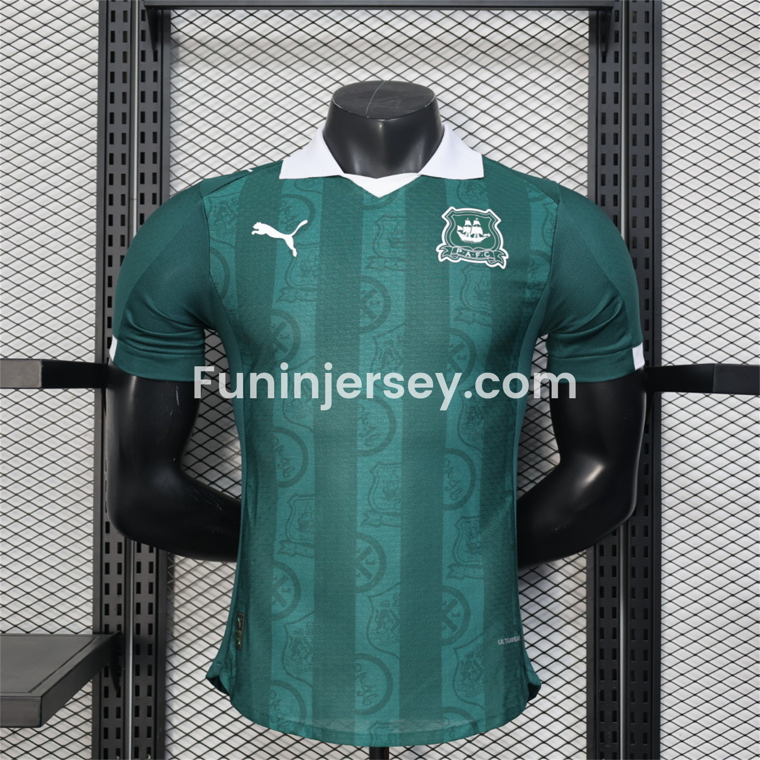 Funinjersey-Plymouth Argyle 25-26 Home Unsponsored Jersey - Player Version