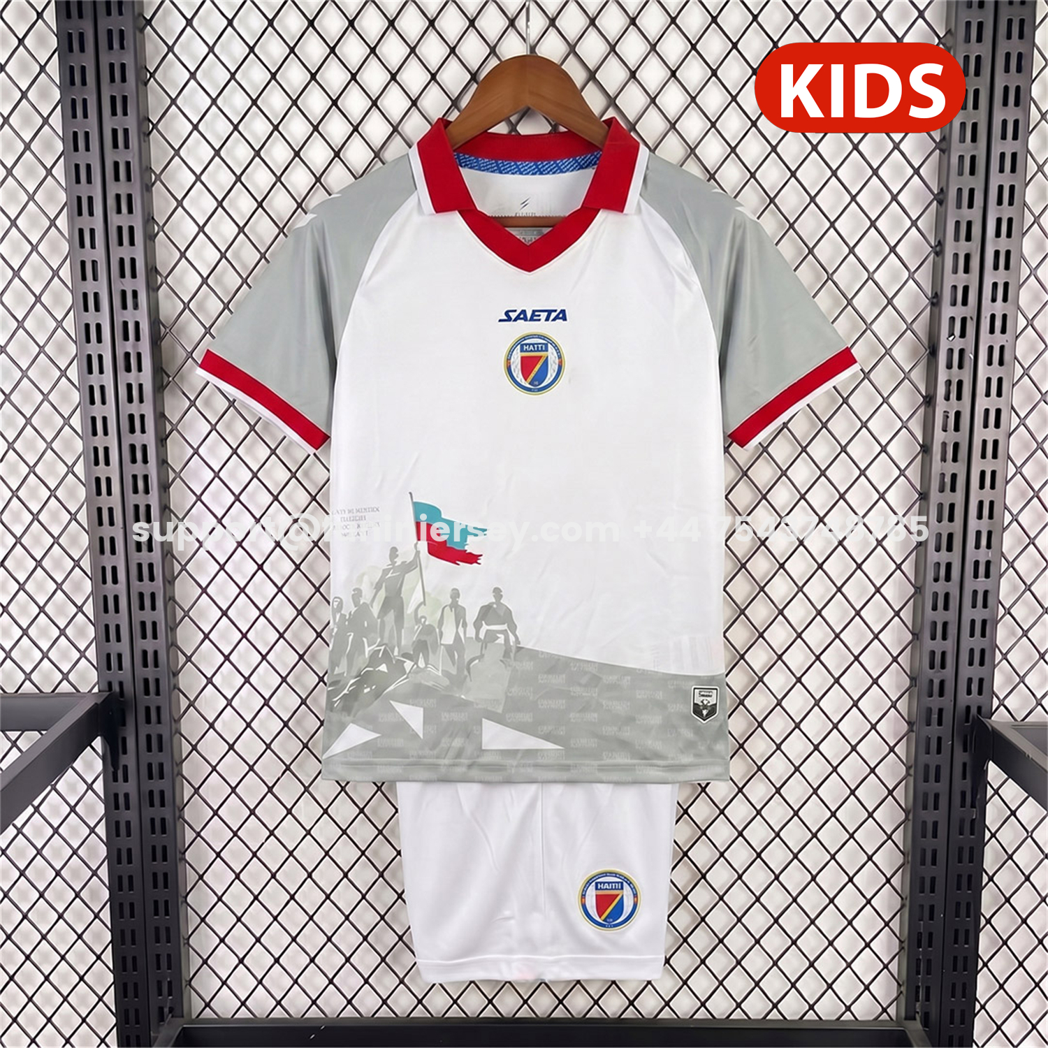 Funinjersey-Haiti 2026 Away Kids Kit