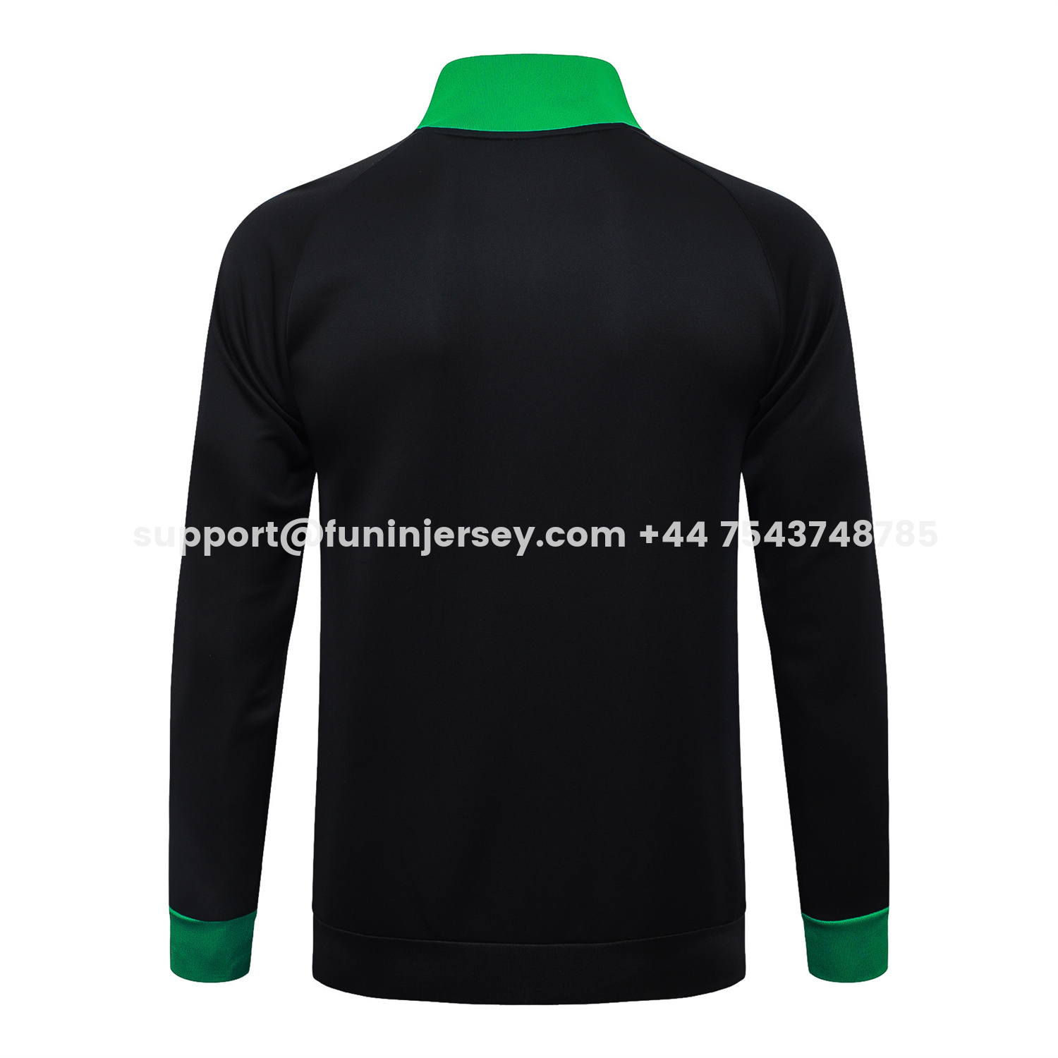 Funinjersey-Senegal 2026 Jacket Training Tracksuit - Black With Green Jackets & Pants